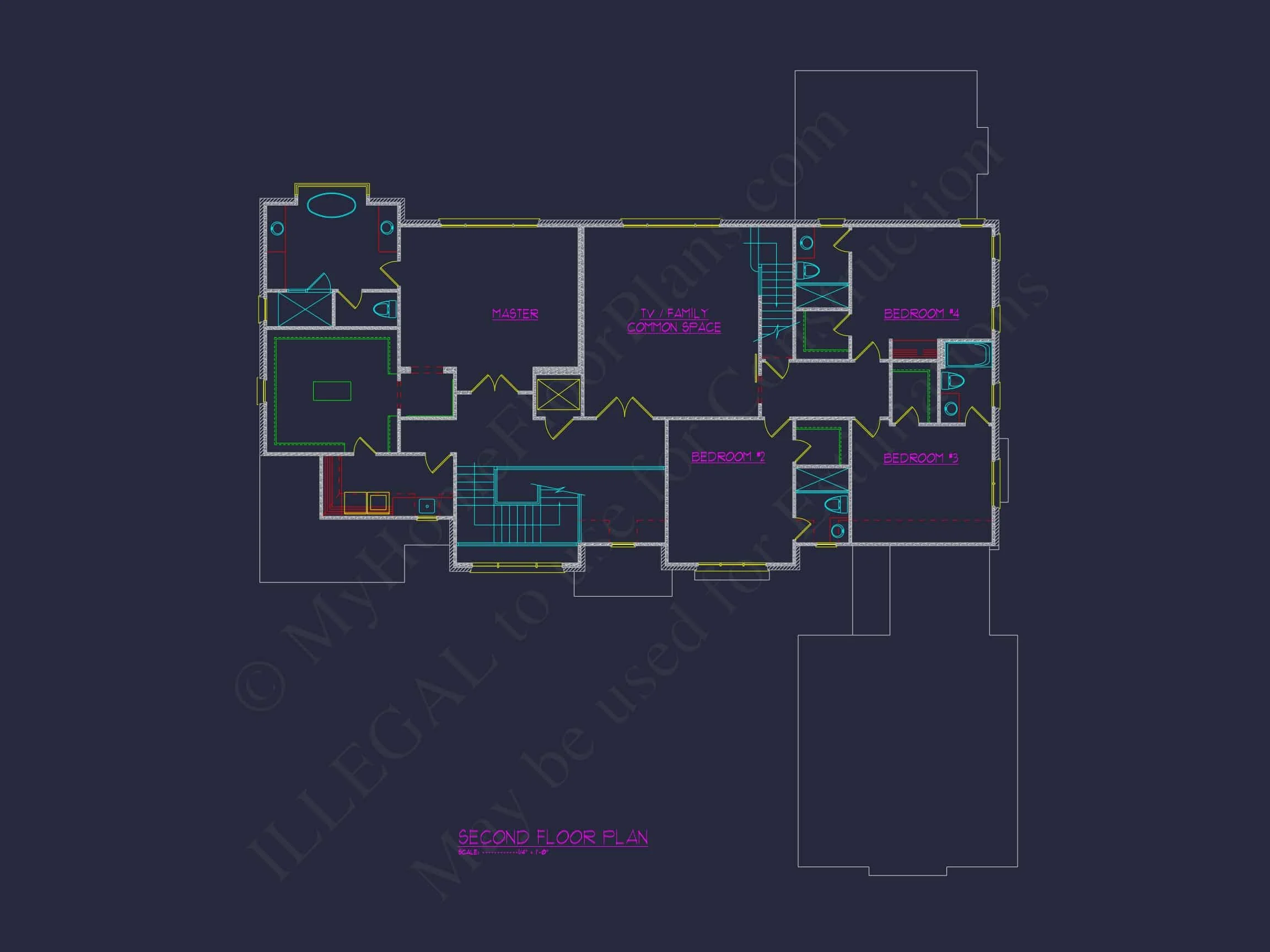 20-1208 HOUSE PLAN - 5-Bed, 5-Bath, 4,116 SF Modern French Country House Plan 26 Luxury 3-Story Modern Floor Plan with 5 Bedrooms and CAD Designs