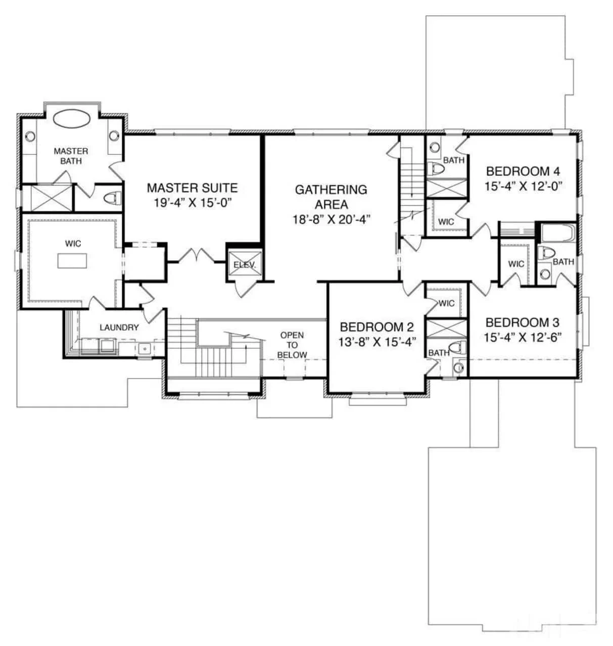 20-1208 HOUSE PLAN - 5-Bed, 5-Bath, 4,116 SF Modern French Country House Plan 21 Luxury 3-Story Modern Floor Plan with 5 Bedrooms and CAD Designs