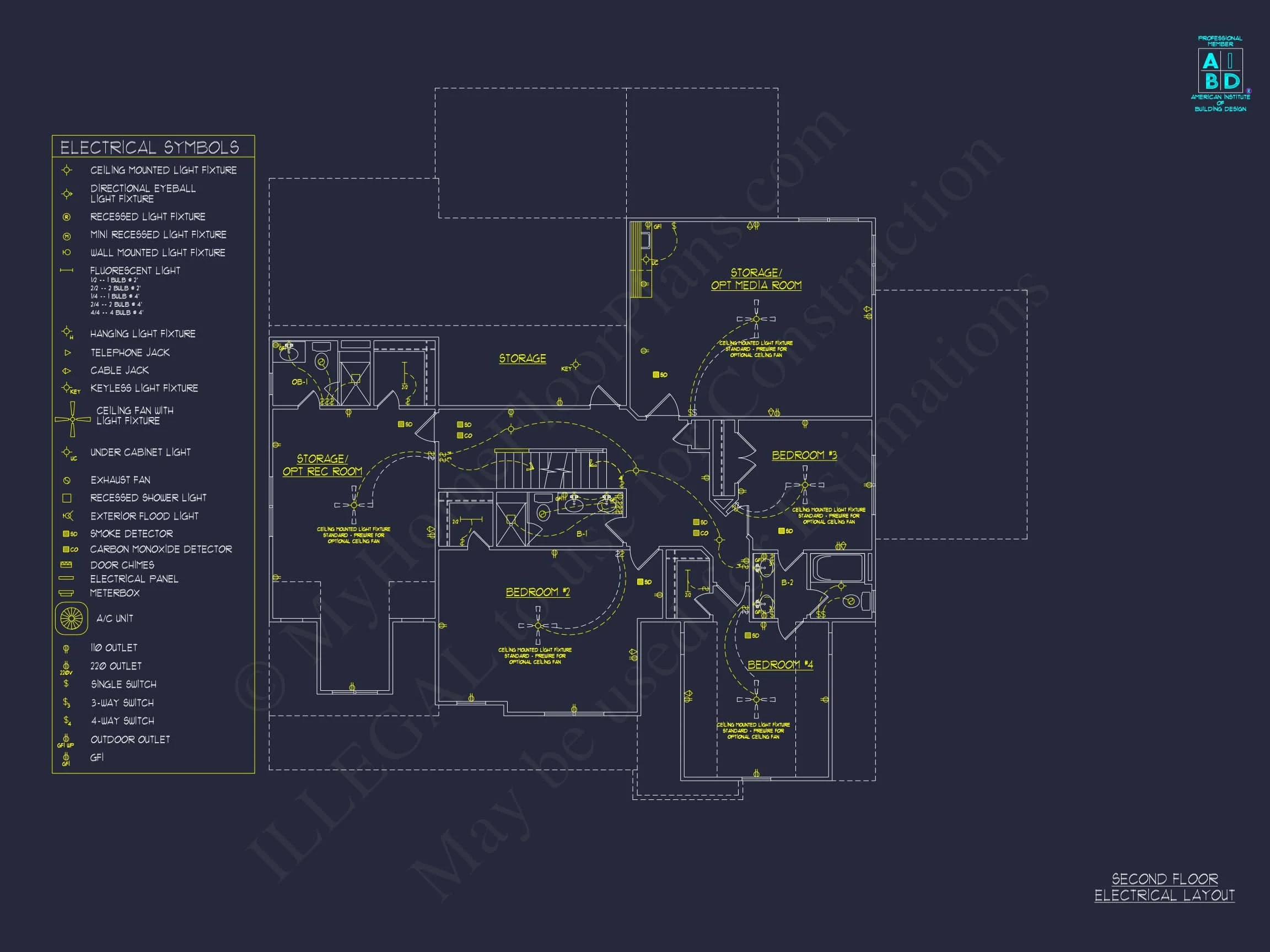 18-2206 HOUSE PLAN - Modern Floor Plan with 5 Bedrooms | CAD Architectural House Design 10 CAD Architectural house Design