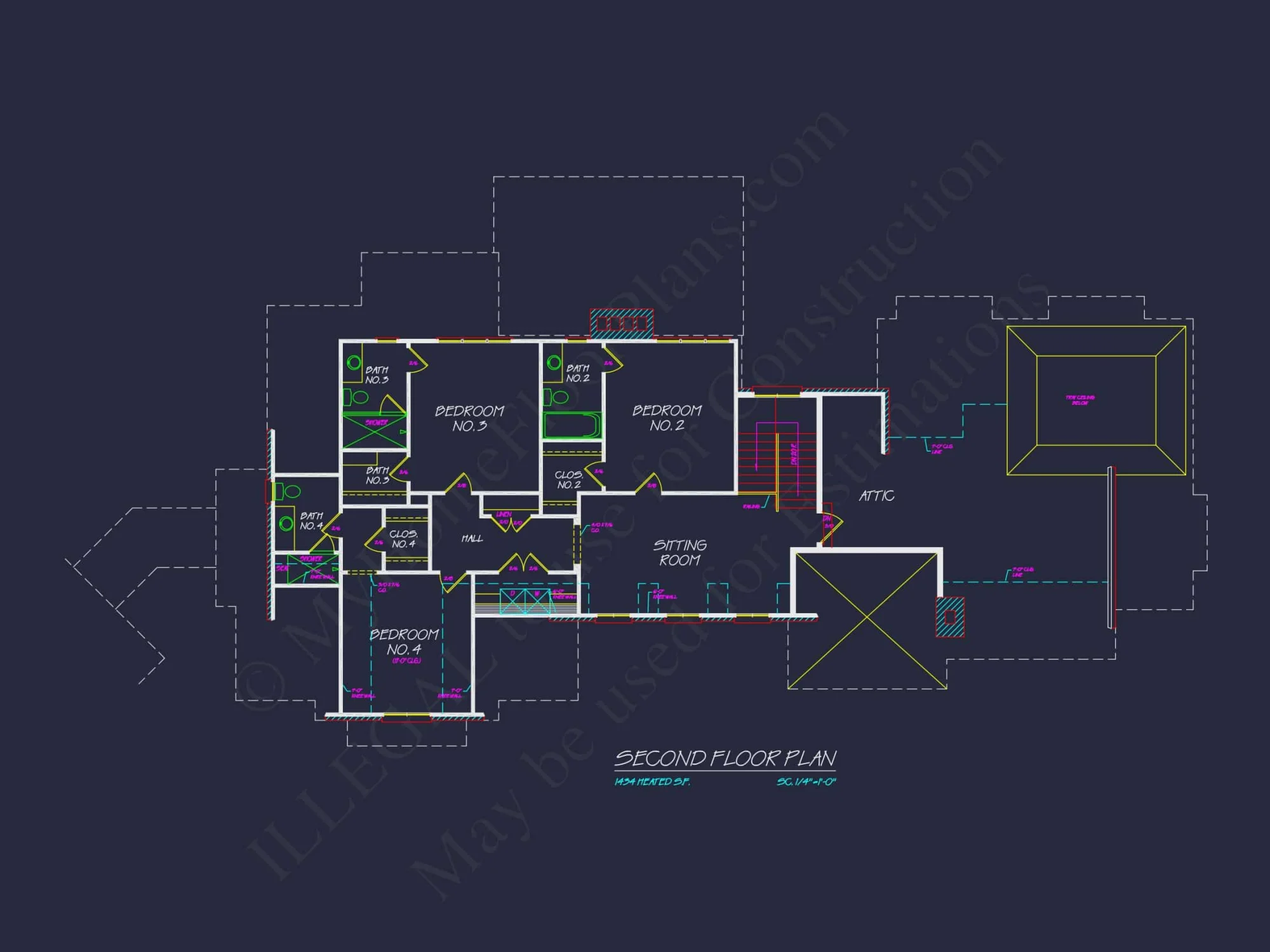 Luxury house Plan: Detailed Floor Blueprint with CAD Designs