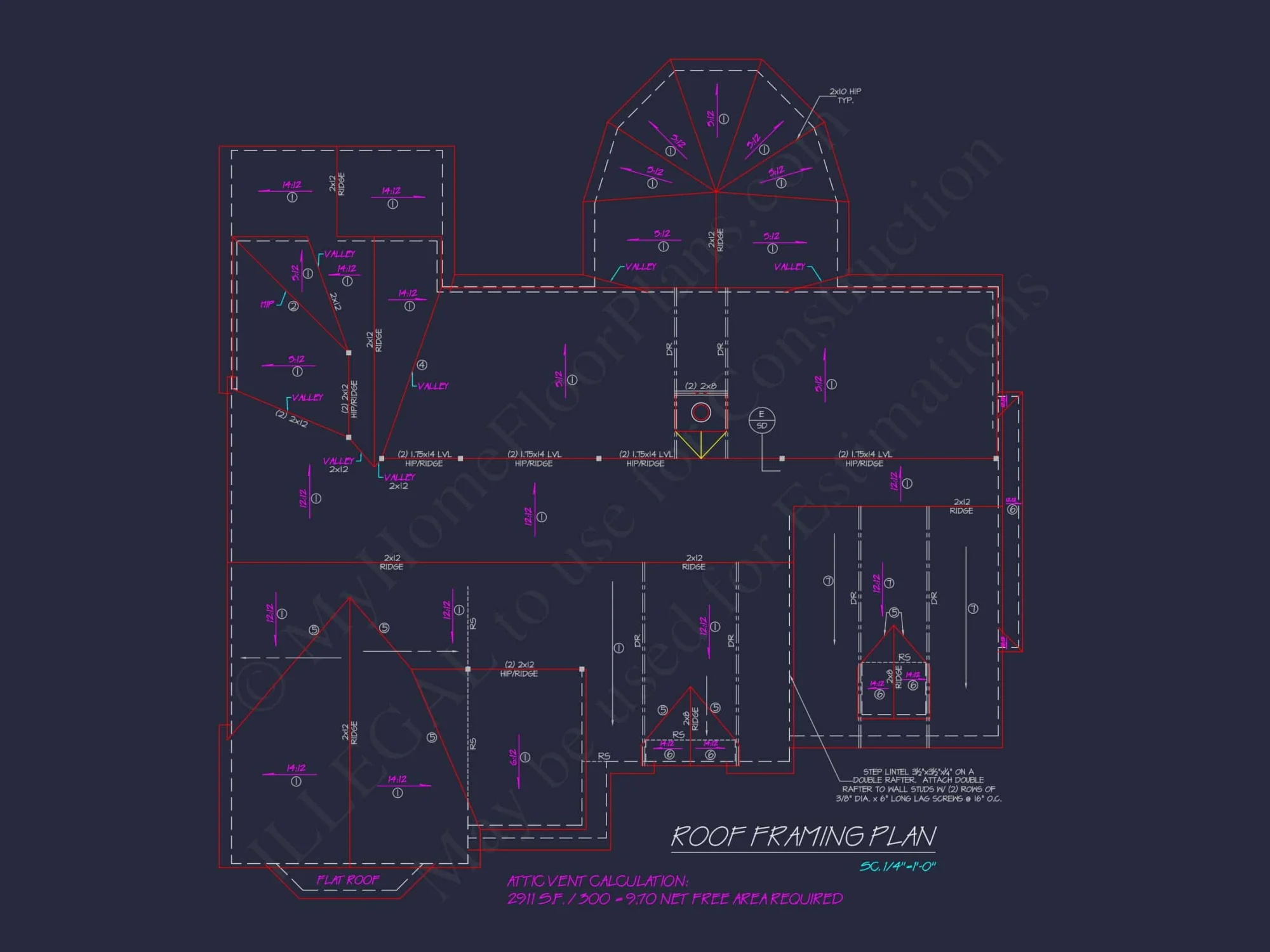 Luxury house Plan with Vaulted Ceilings, CAD Designs & Blueprint