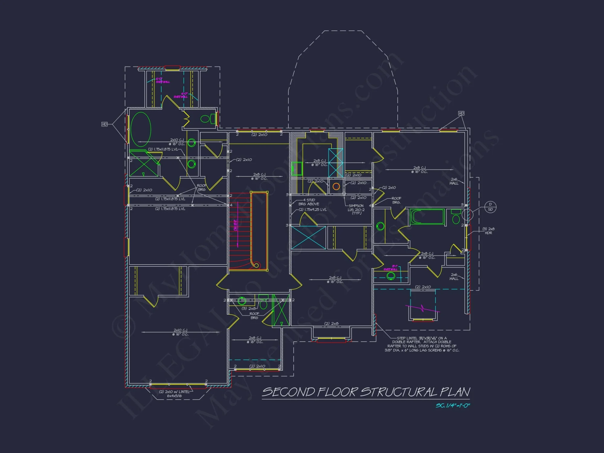 Luxury house Plan with Vaulted Ceilings, CAD Designs & Blueprint