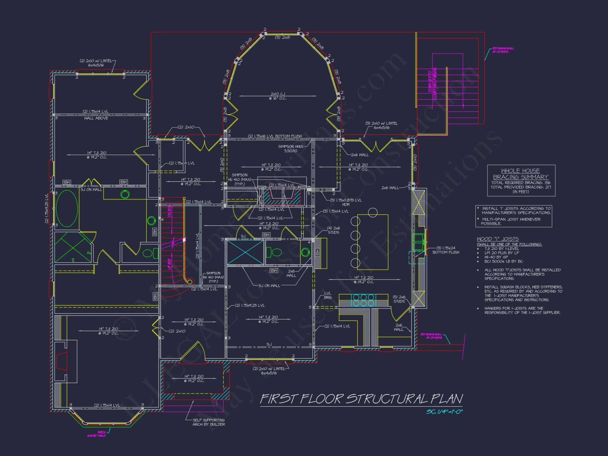 Luxury house Plan with Vaulted Ceilings, CAD Designs & Blueprint