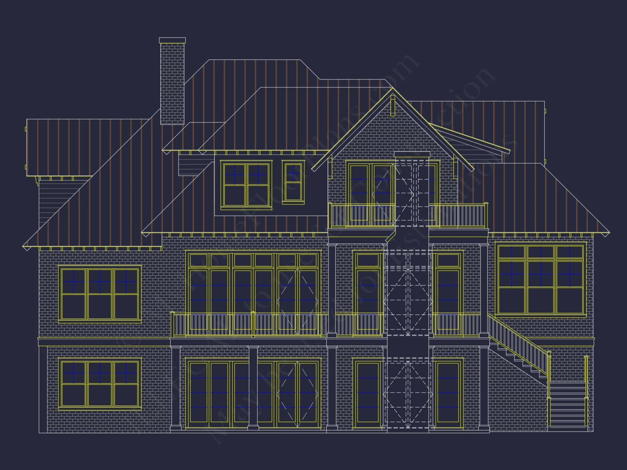 Luxurious house Plan with 5 Bedrooms, CAD Designs, and Modern Features