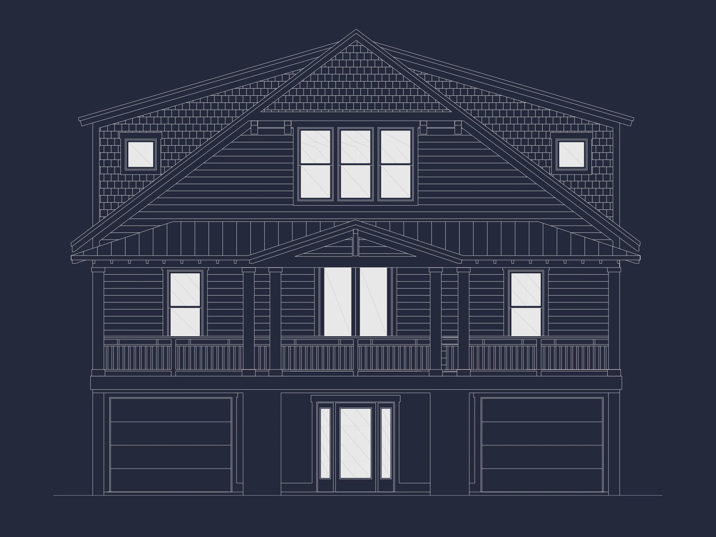 16-1719 HOUSE PLAN - 5-Bed, 5-Bath, 3,919 SF Coastal Beach House Plan 49 Modern Beach house Floor Plan with CAD Blueprint Designs