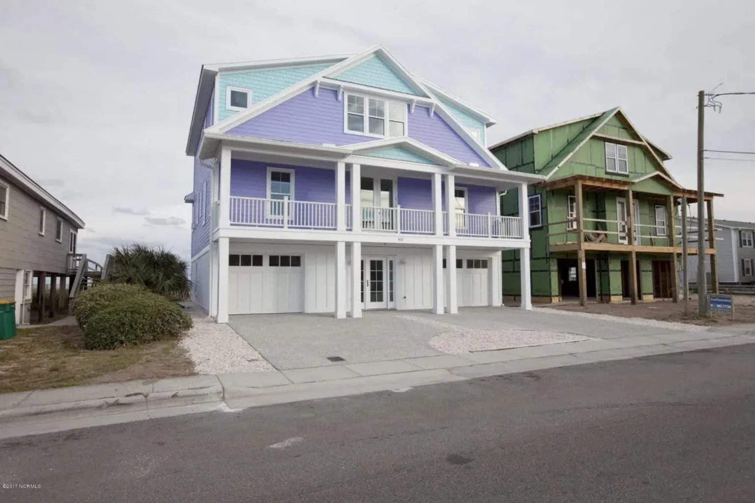 16-1719 HOUSE PLAN - 5-Bed, 5-Bath, 3,919 SF Coastal Beach House Plan 3 Modern Beach house Floor Plan with CAD Blueprint Designs