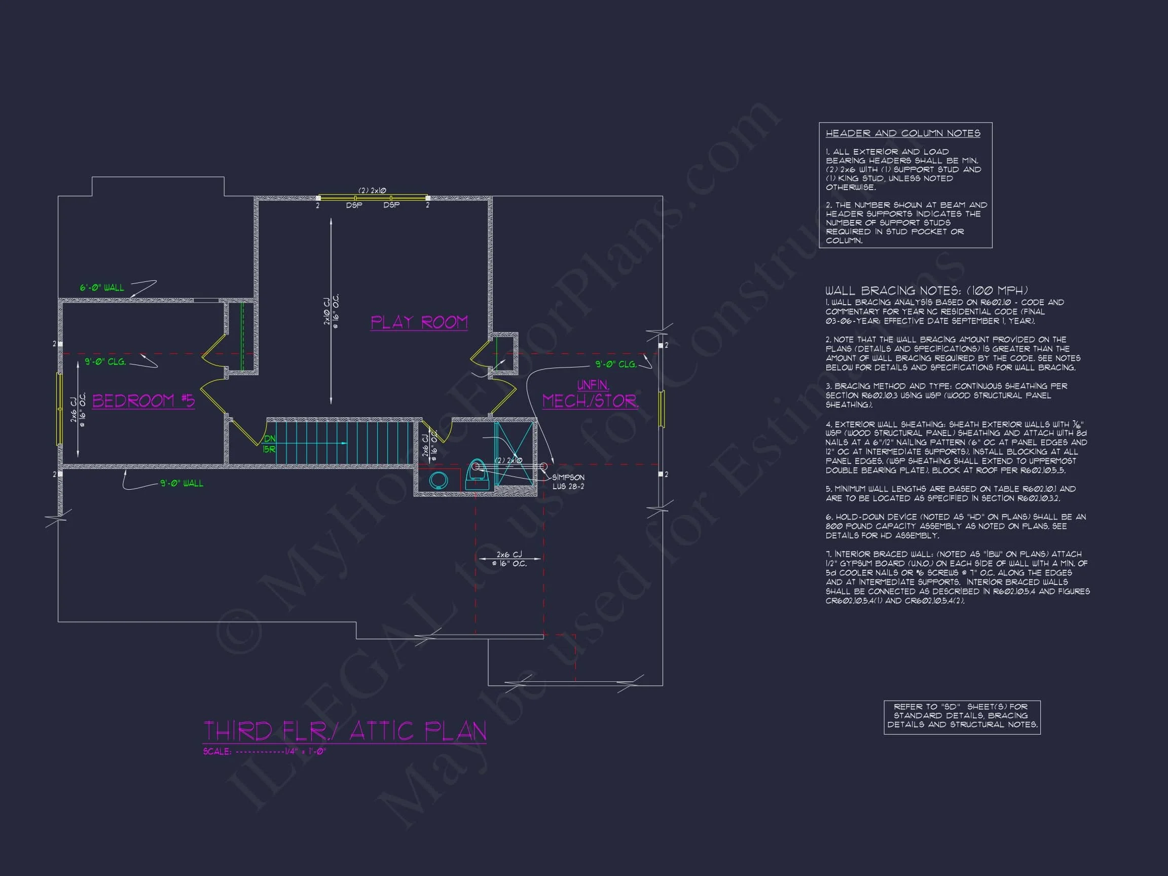 16-1430B HOUSE PLAN - 5-Bed, 5-Bath, 3,888 SF Modern Farmhouse House Plan 15 Spacious house Plan with 3D CAD Designs, Blueprint, and Floor Plans