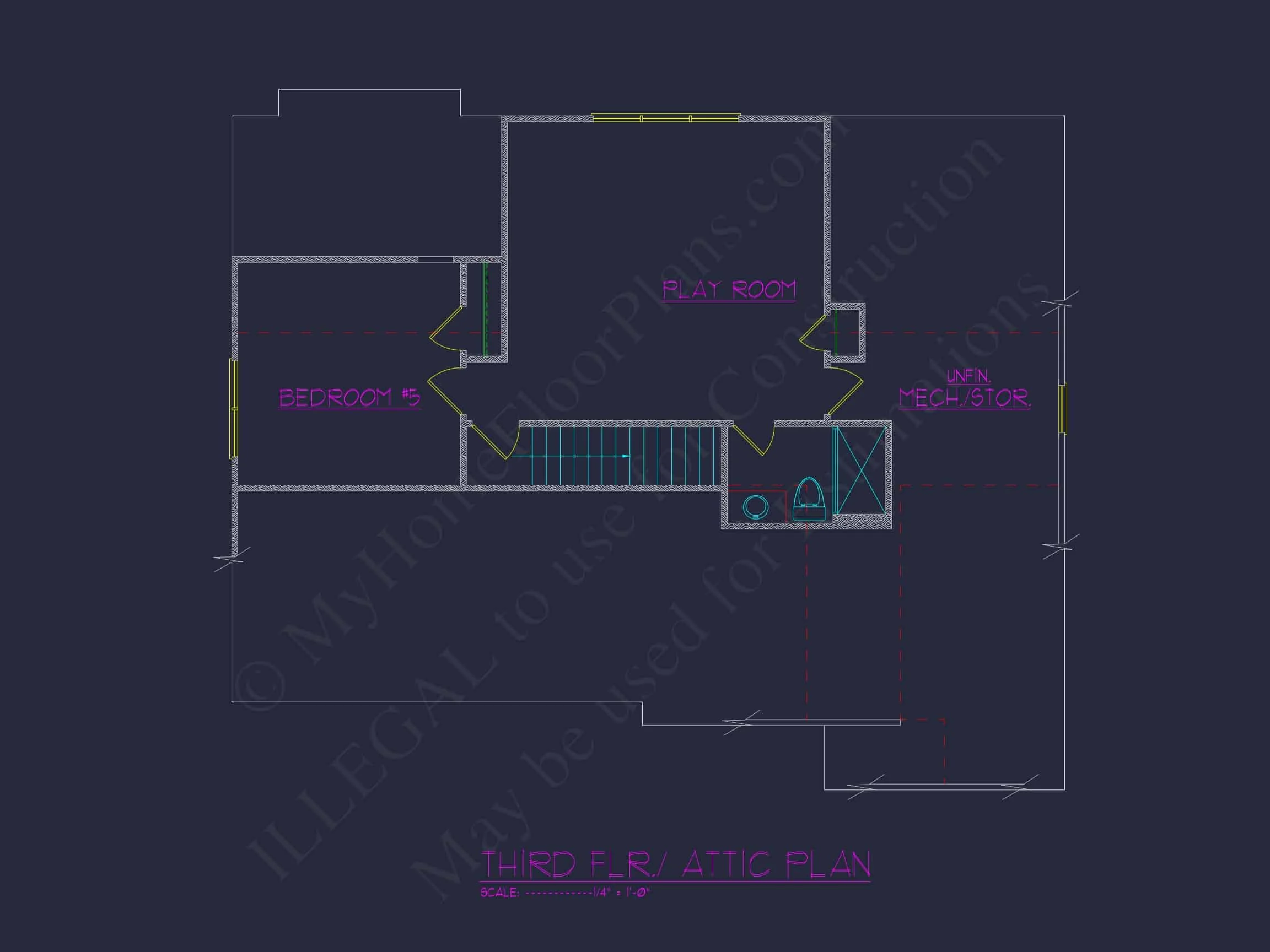16-1430B HOUSE PLAN - 5-Bed, 5-Bath, 3,888 SF Modern Farmhouse House Plan 8 Spacious house Plan with 3D CAD Designs, Blueprint, and Floor Plans
