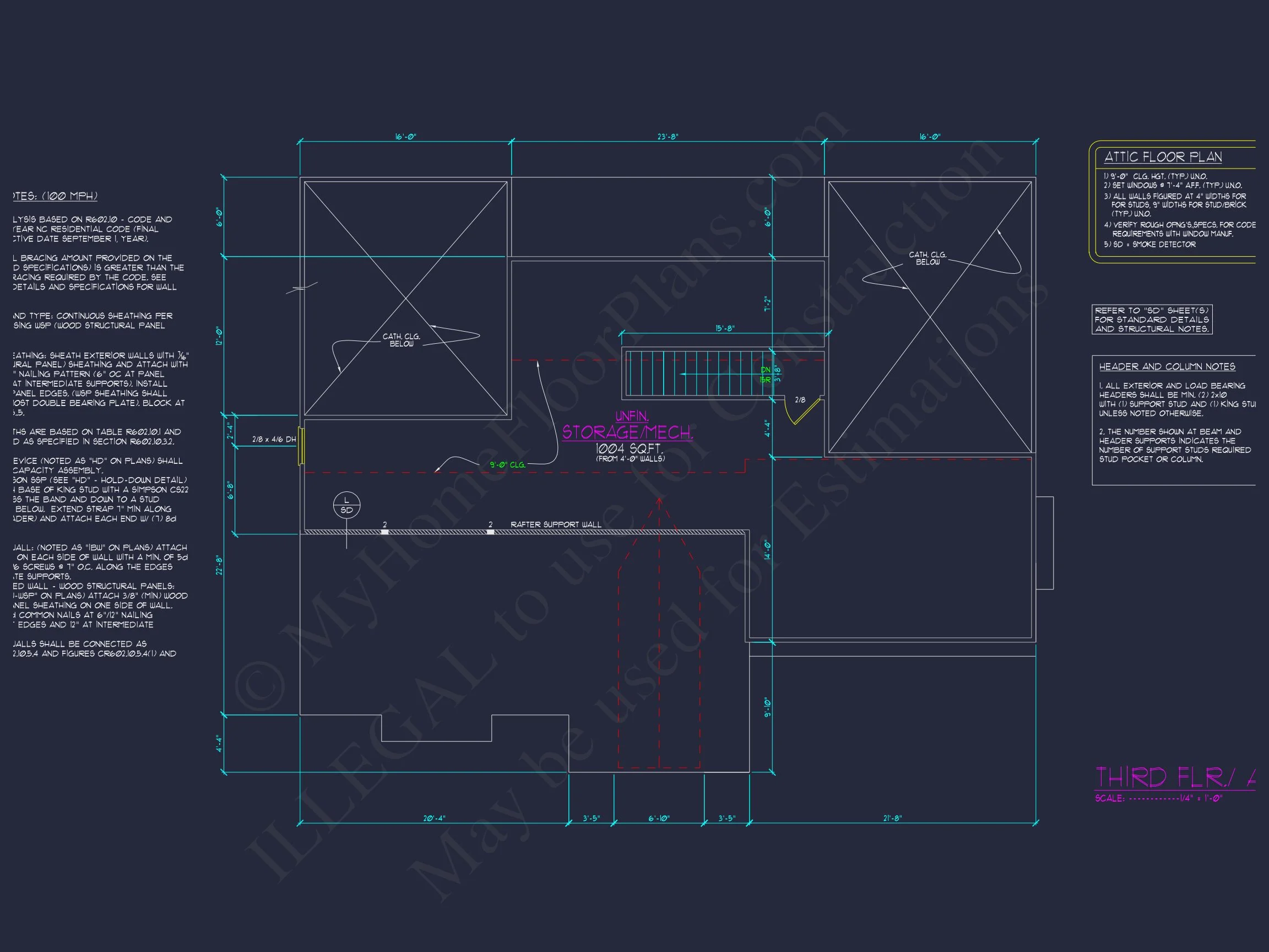 16-1429 HOUSE PLAN - 5-Bed, 6.5-Bath, 5,334 SF Modern Farmhouse House Plan 45 Spacious 3-Story Luxury house Plan with CAD Blueprints & Designs