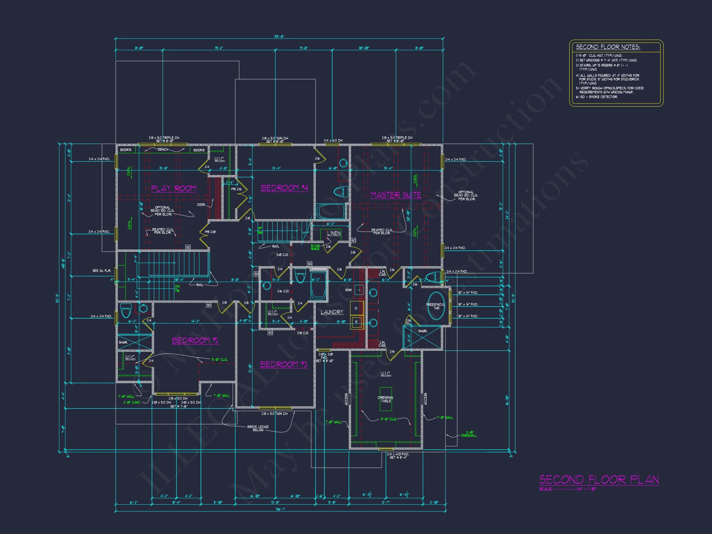 16-1429 HOUSE PLAN - 5-Bed, 6.5-Bath, 5,334 SF Modern Farmhouse House Plan 40 Spacious 3-Story Luxury house Plan with CAD Blueprints & Designs