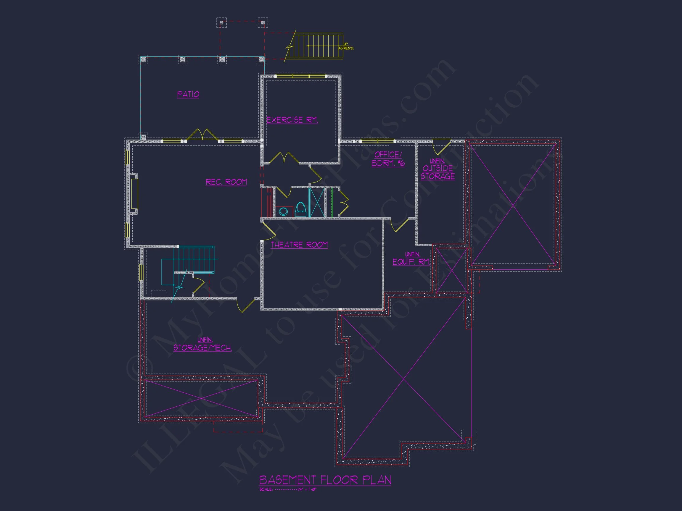 16-1429 HOUSE PLAN - 5-Bed, 6.5-Bath, 5,334 SF Modern Farmhouse House Plan 34 Spacious 3-Story Luxury house Plan with CAD Blueprints & Designs
