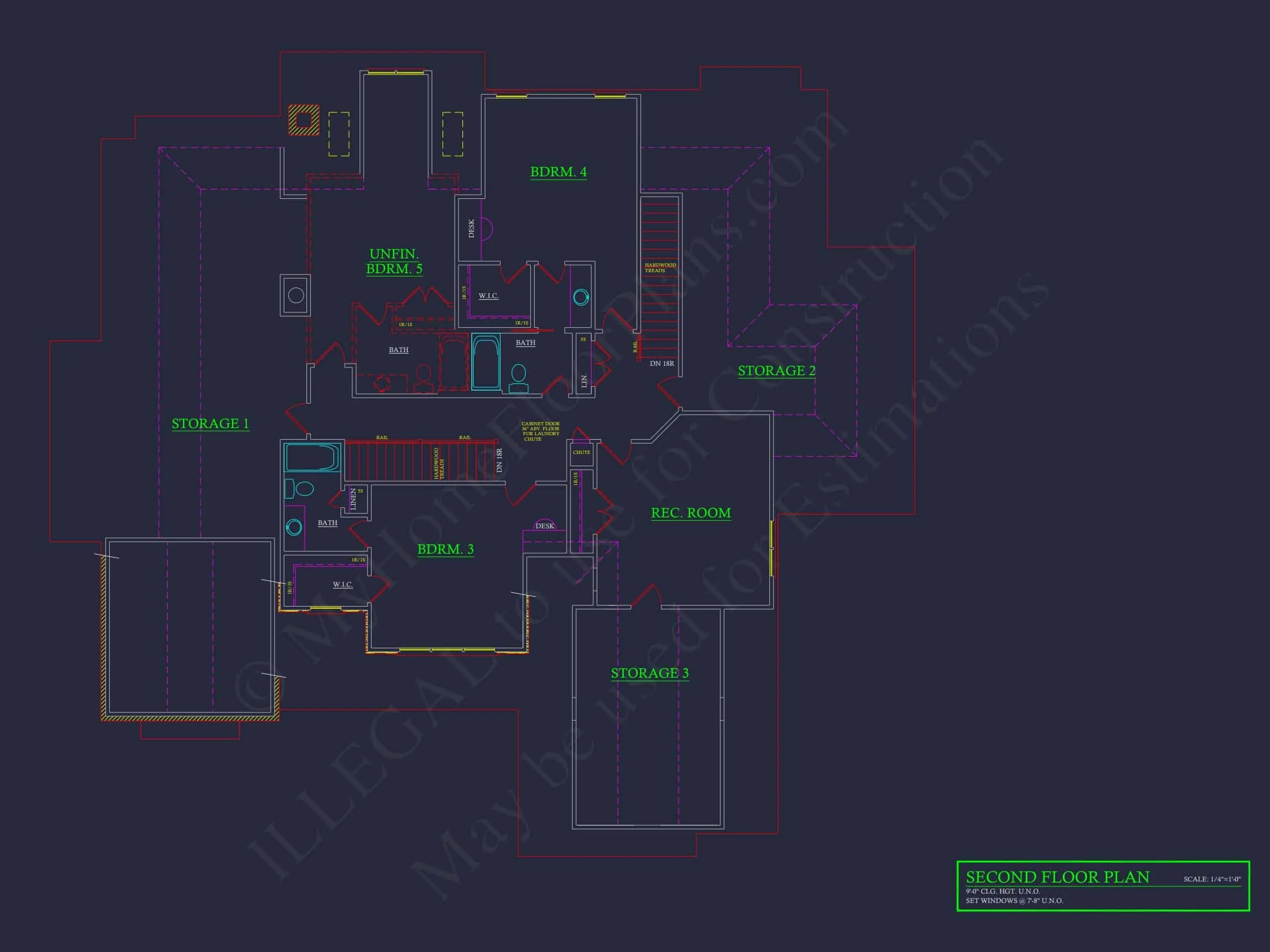 16-1173 HOUSE PLAN - Elegant House Floor Plan with CAD Blueprints and Modern Designs 5 Elegant house Floor Plan with CAD Blueprints and Modern Designs