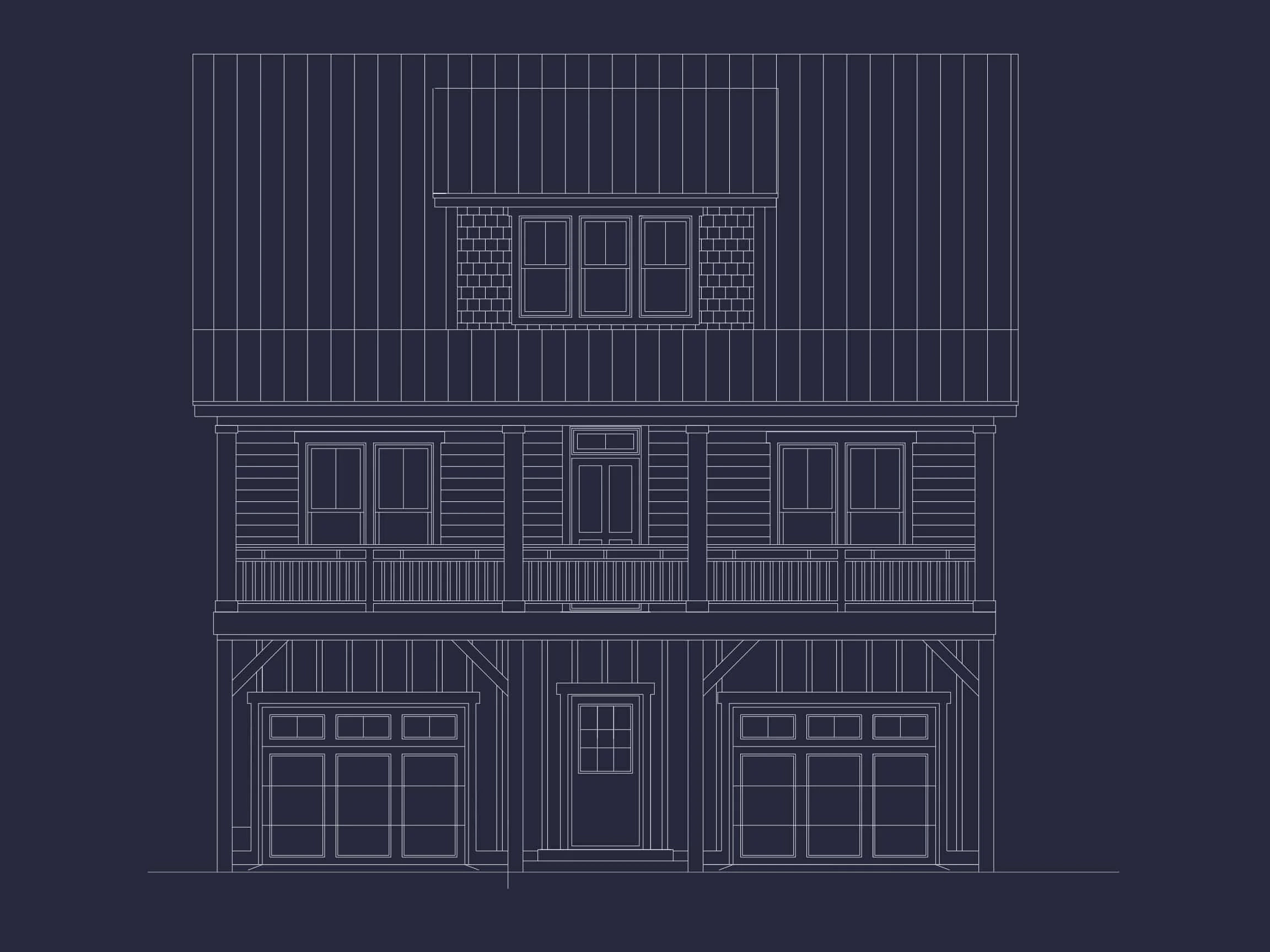 16-1092 HOUSE PLAN - 4-Bed, 3.5-Bath Coastal Beach House Plan – 2,368 Sq Ft, 2 Stories with Bonus Room & Porches 27 Architectural Designs