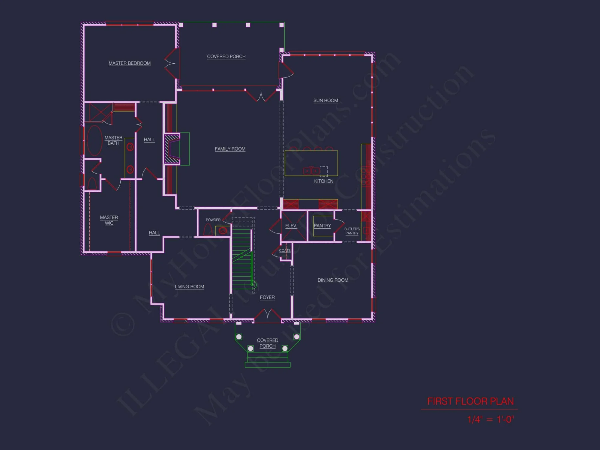Elegant 3.5-Story house Design with CAD Blueprints & Features