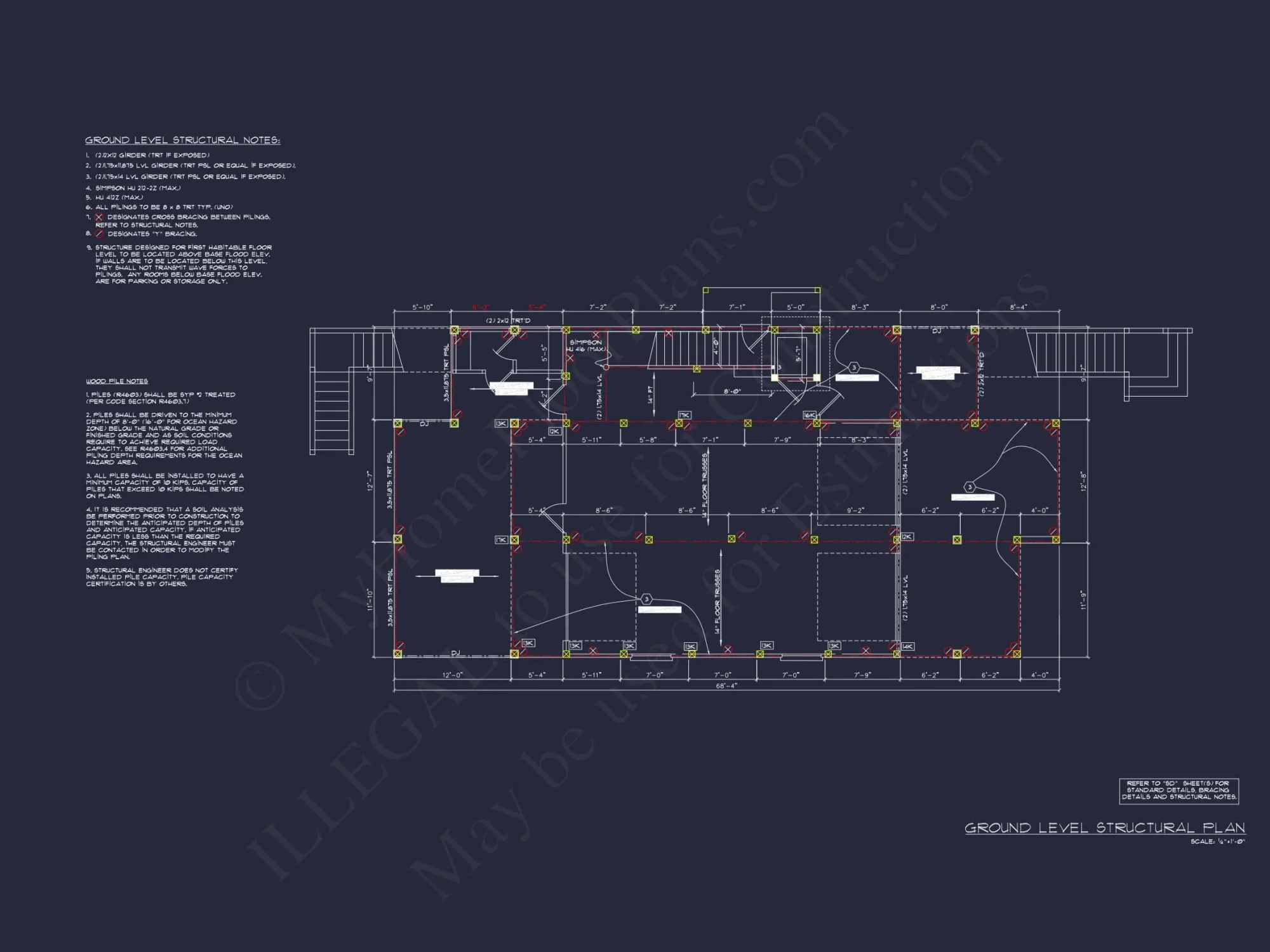Modern Coastal house Plan with Spacious Design and Blueprint