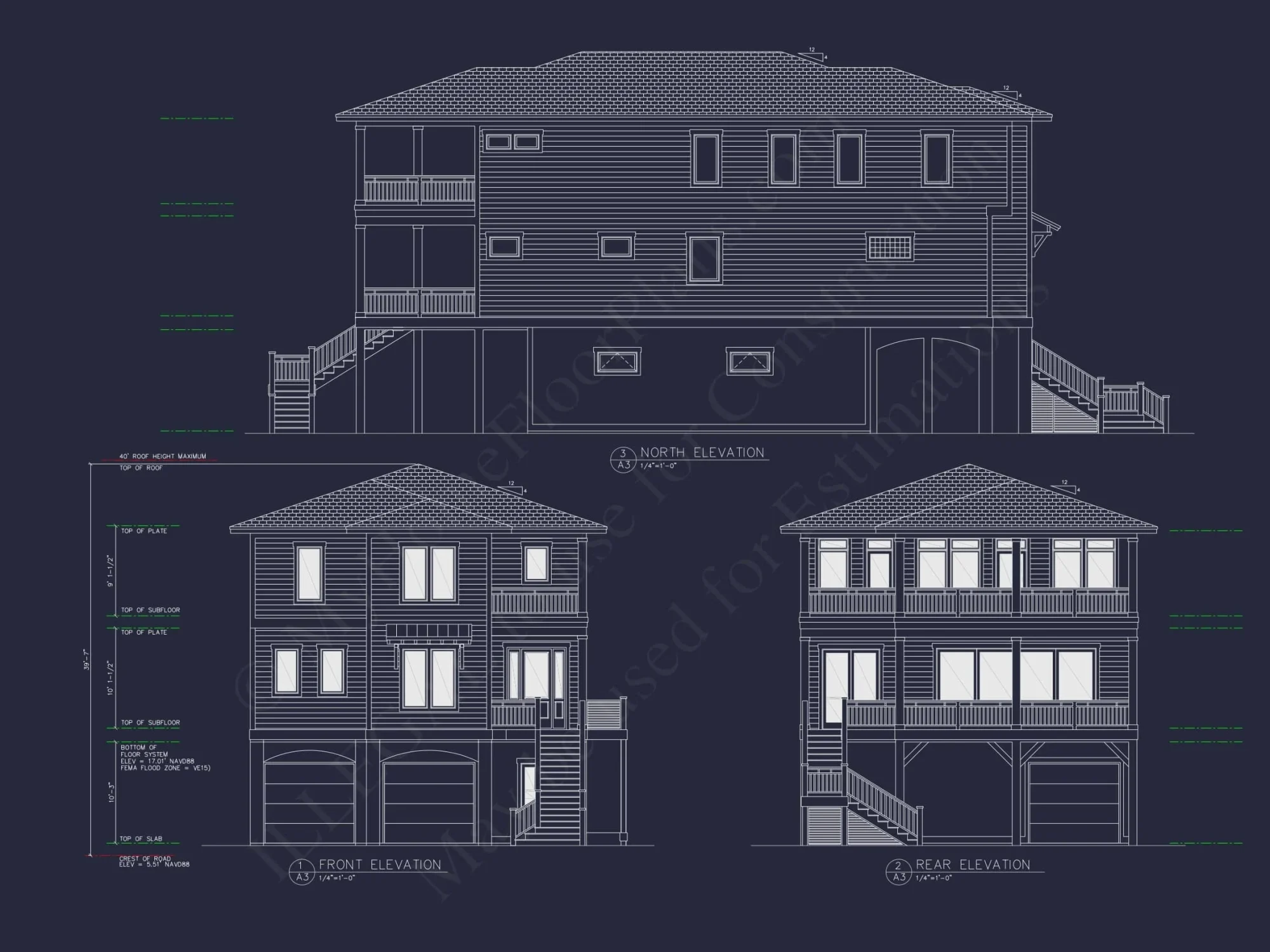 Modern Coastal house Plan with Spacious Design and Blueprint