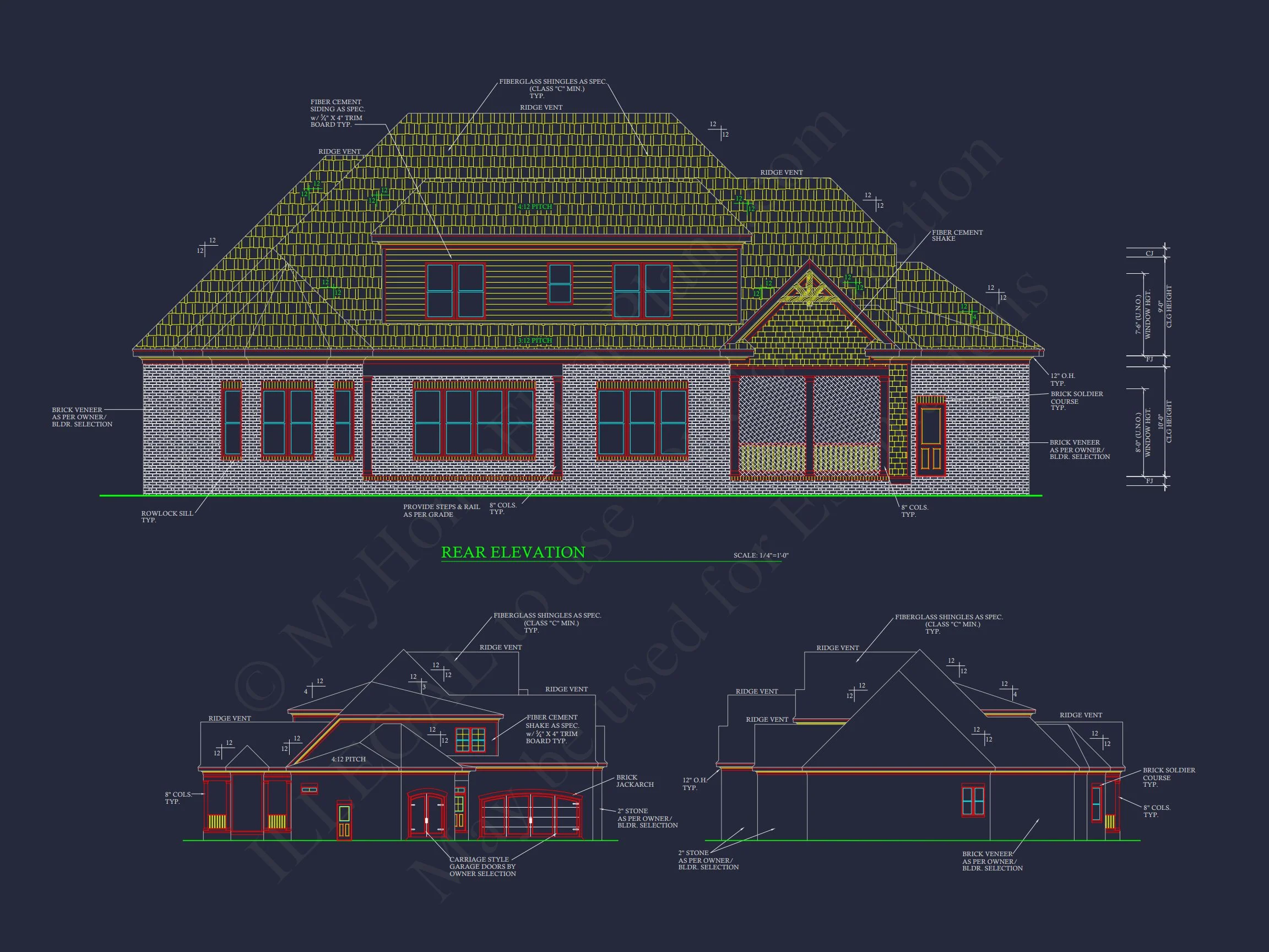 15-1532 HOUSE PLAN - Modern House Plan with 2 Floors, 4 Bedrooms, and CAD Blueprint Designs 3 Modern house Plan with 2 Floors, 4 Bedrooms, and CAD Blueprint Designs