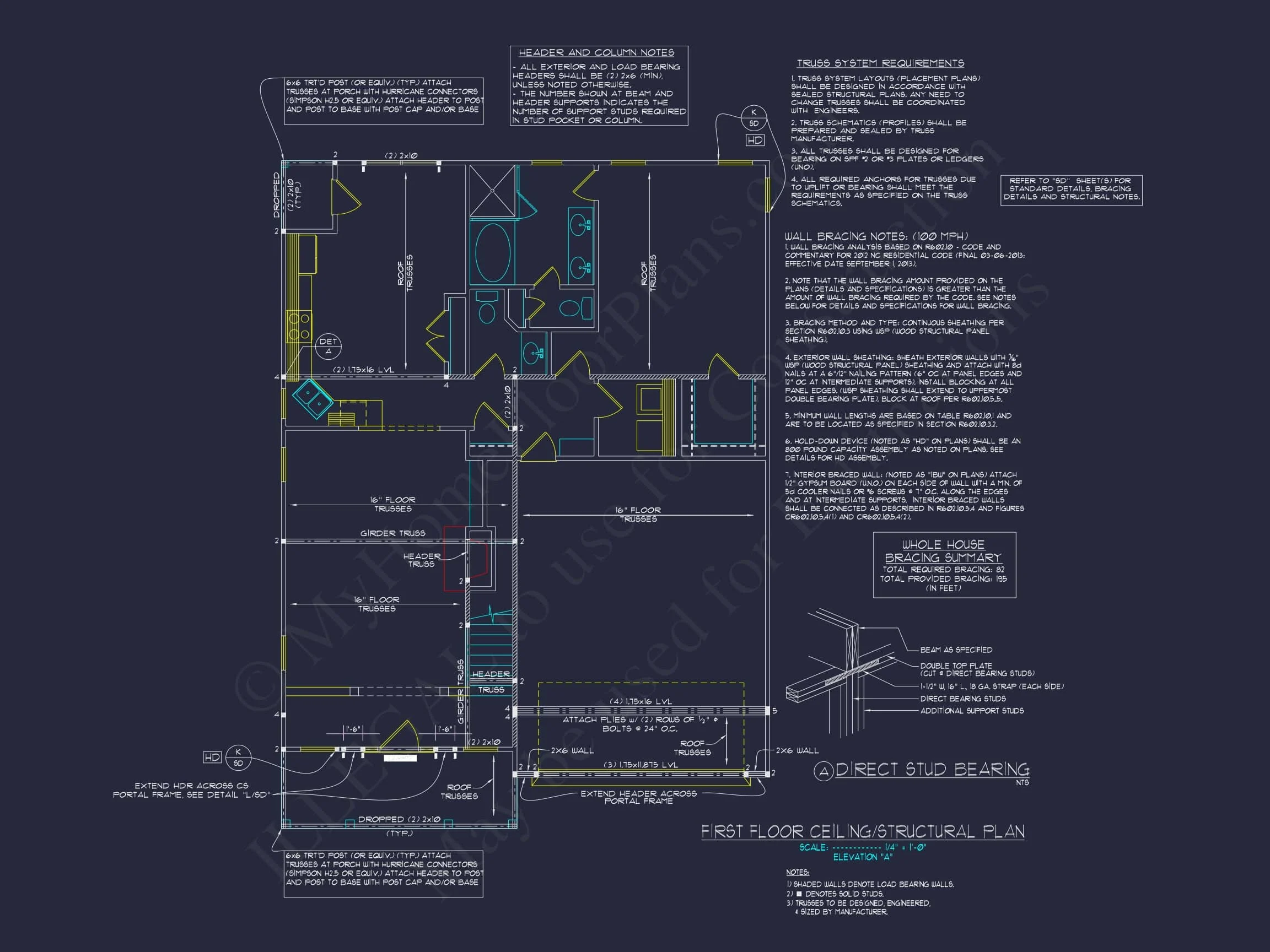 15-1495 HOUSE PLAN - 3-Bed, 2.5-Bath Modern Suburban House Plan – 2,337 Sq Ft with Bonus Room & Porches 39 3 Bedroom house Plan with CAD Blueprints for Modern Designs