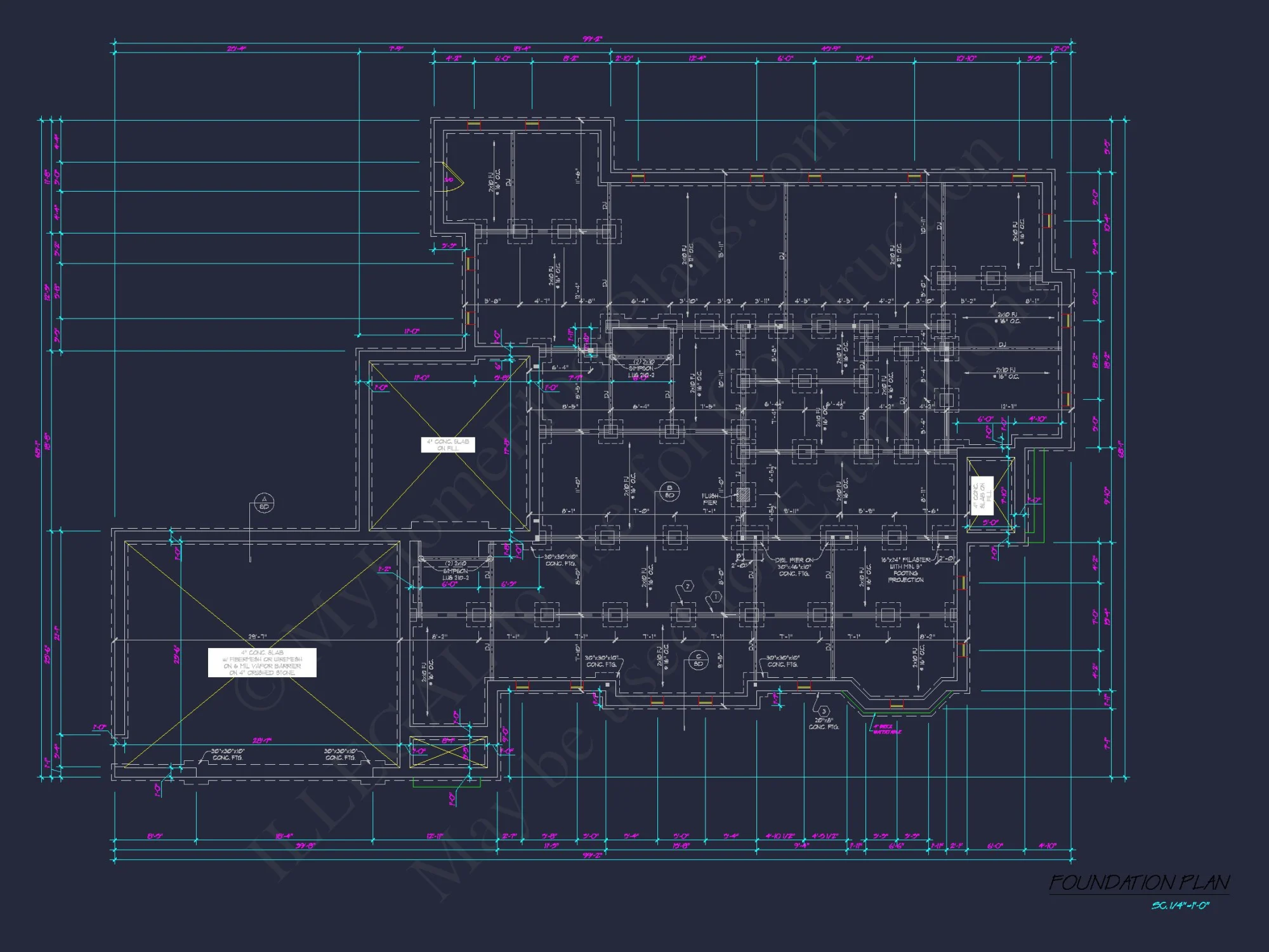 Discover This Colonial Floor Plan with a Spacious CAD house Design