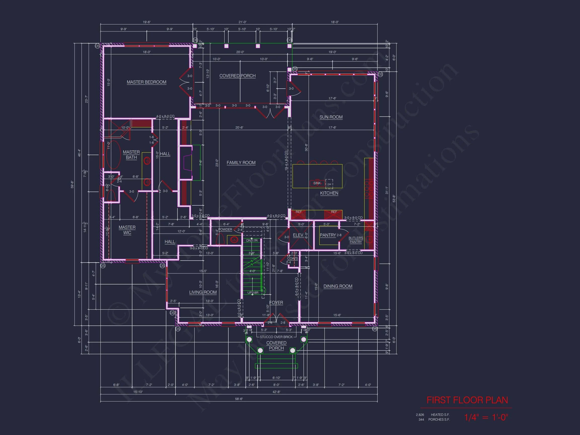 15-1426 House PLAN - Elegant House Blueprint with 3.5 Floors & CAD Designs 29 Elegant house Blueprint with 3.5 Floors & CAD Designs