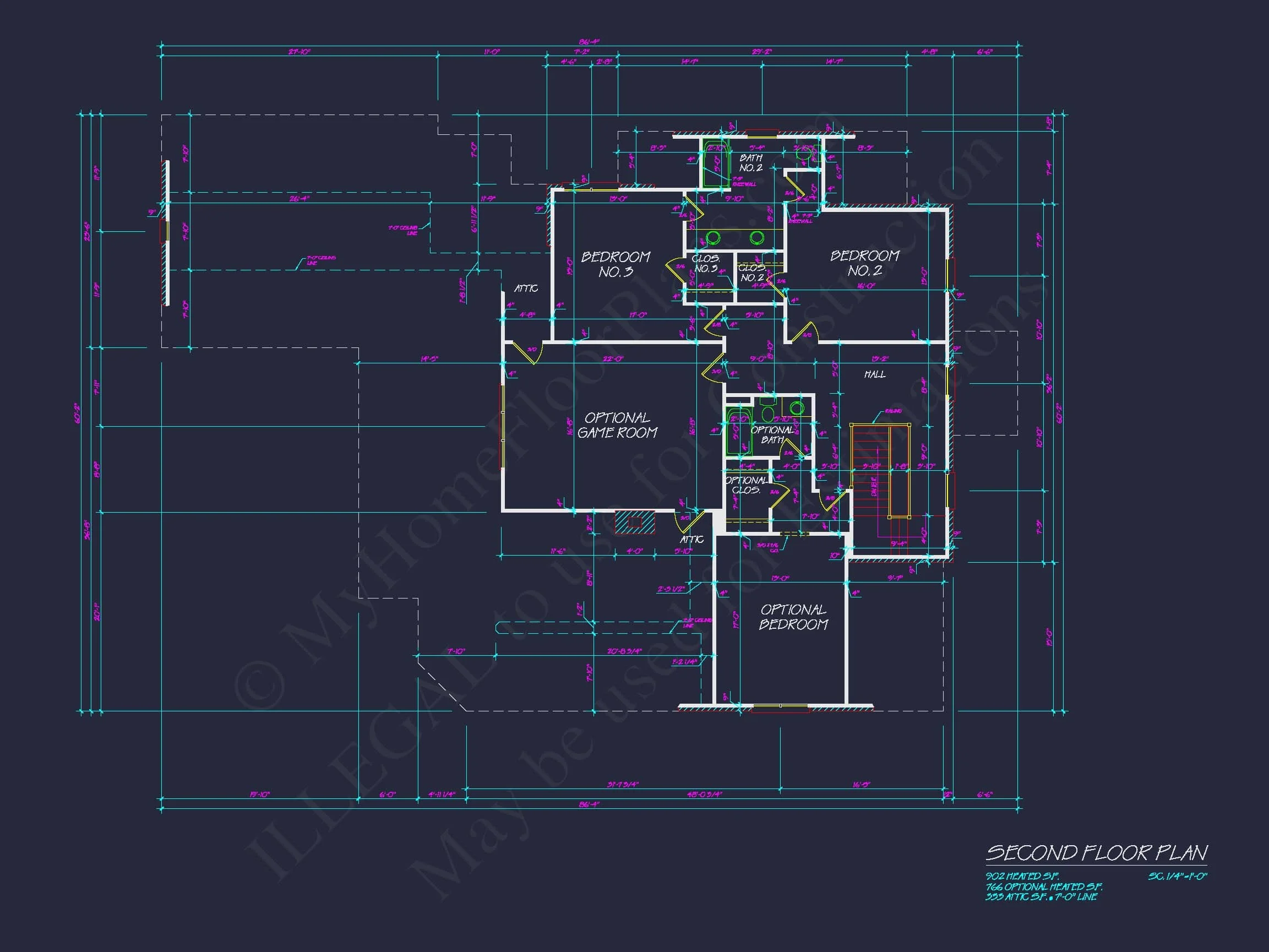 15-1411 HOUSE PLAN - Colonial House Floor Plan: 2-Story, 5-Bed, 4-Bath Blueprint 9 Colonial house Floor Plan: 2-Story, 5-Bed, 4-Bath Blueprint
