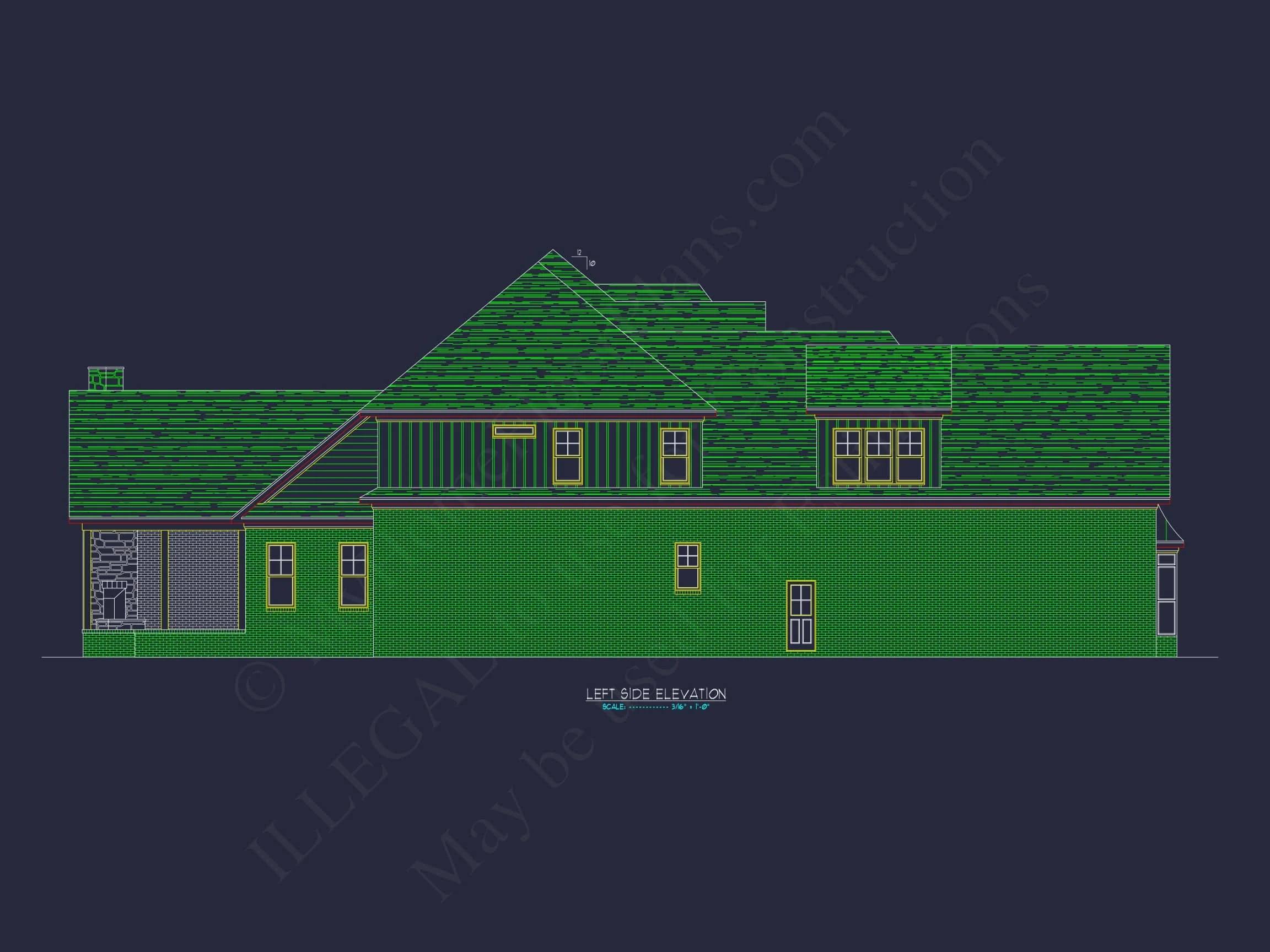 15-1243 HOUSE PLAN - Elegant French Country House Plan | Floor Plan, CAD, Designs 4 Floor Plan, CAD, Designs