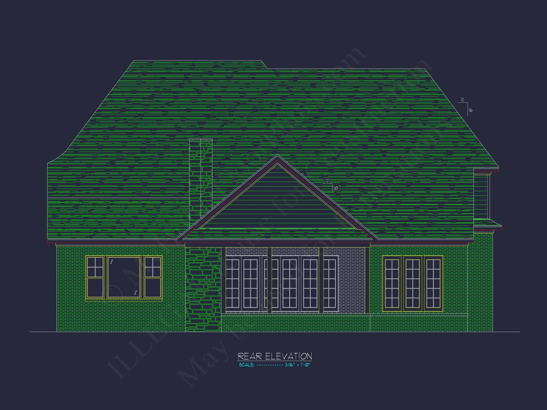 15-1243 HOUSE PLAN - Elegant French Country House Plan | Floor Plan, CAD, Designs 5 Elegant French Country house Plan