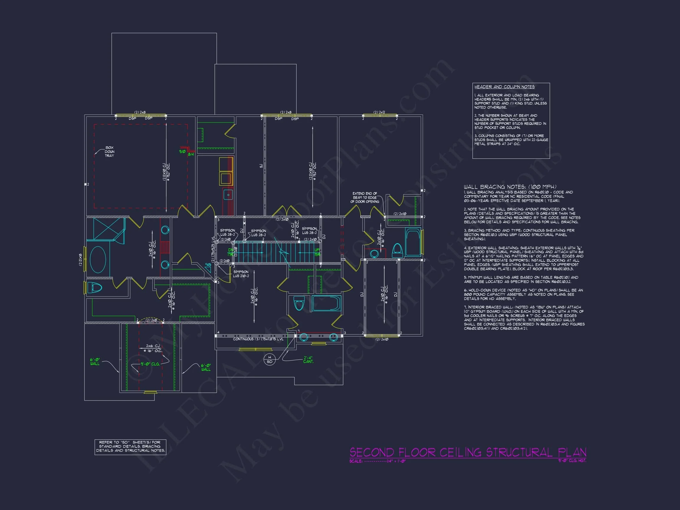 15-1201 House PLAN - Traditional Craftsman House Plan – 5-Bed, 5-Bath, 4,301 SF 41 Spacious house Plan with Detailed CAD Floor Plan