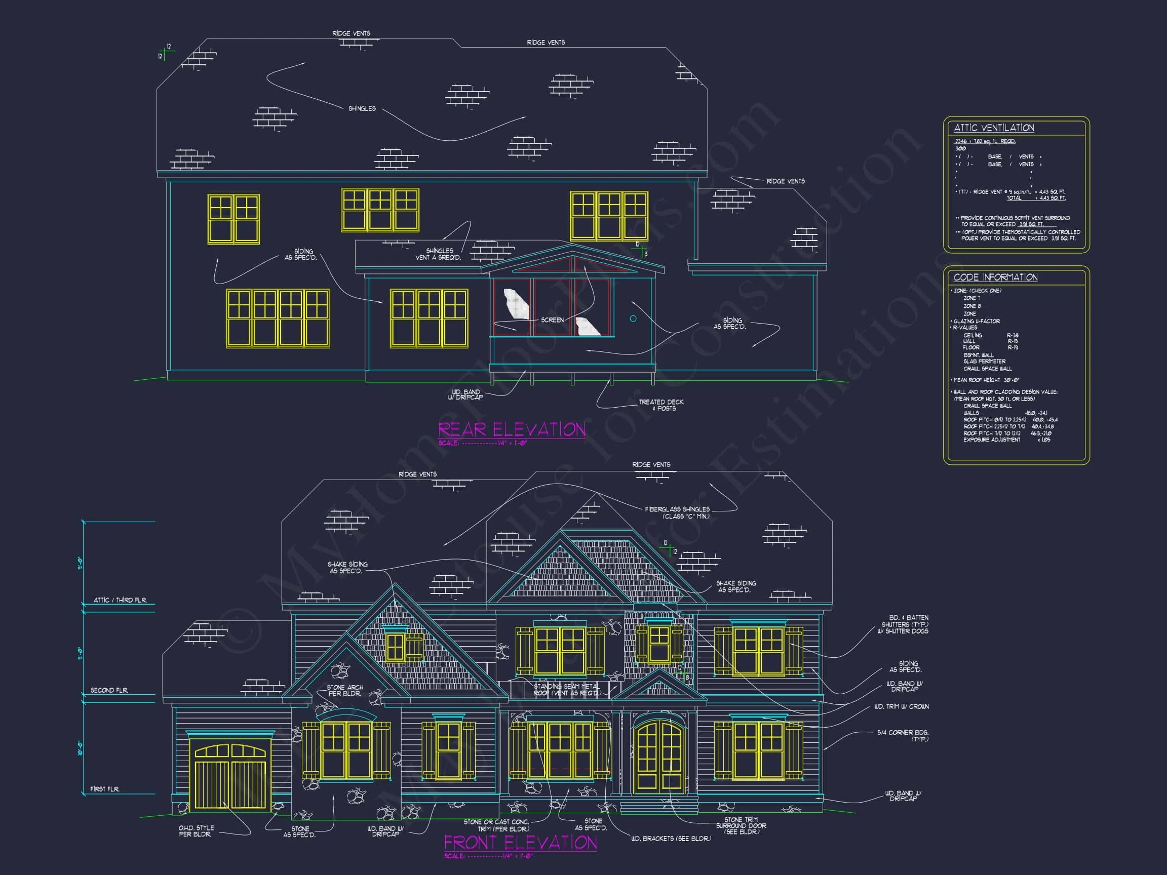 15-1201 House PLAN - Traditional Craftsman House Plan – 5-Bed, 5-Bath, 4,301 SF 32 Spacious house Plan with Detailed CAD Floor Plan