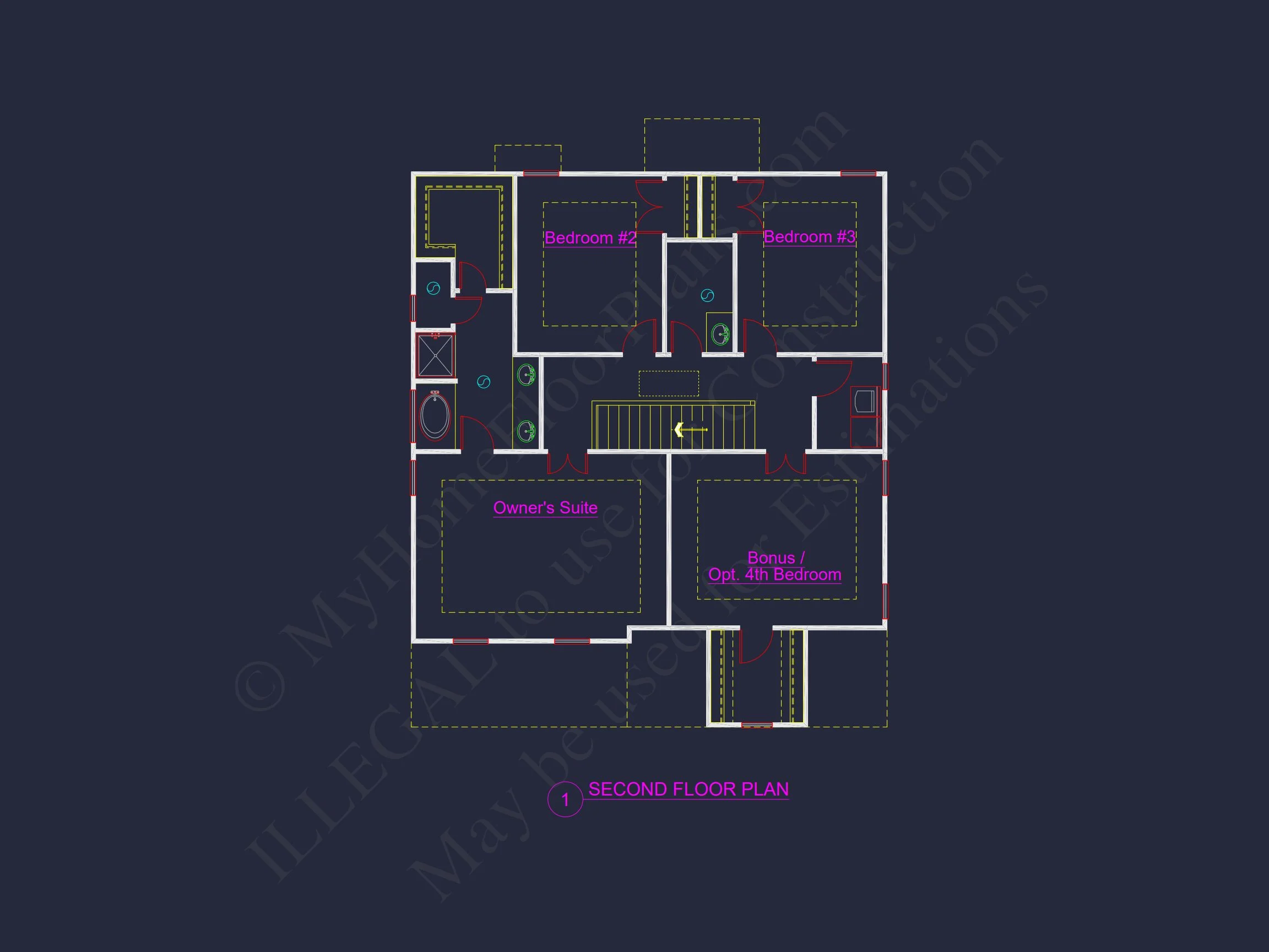 15-1171A HOUSE PLAN - Modern Craftsman House Plan with Flexible Floor Designs and CAD Blueprint 13 Modern Craftsman house Plan with Flexible Floor Designs and CAD Blueprint