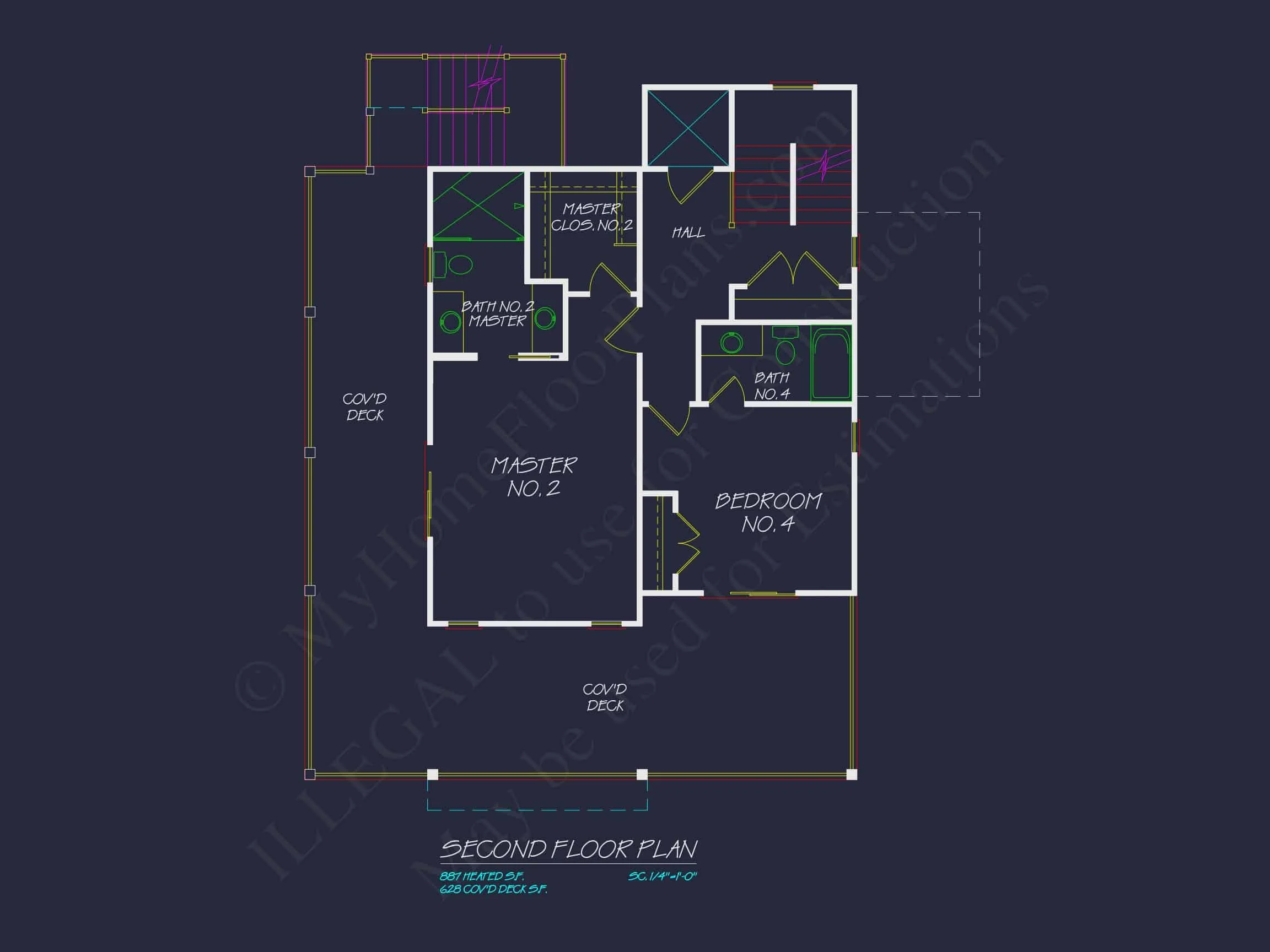 15-1094 HOUSE PLAN - Coastal Beach House Plan – 4-Bed, 5-Bath, 2,758 SF 66 Beach house Architectural Floor Plan with Wrap Around Porch