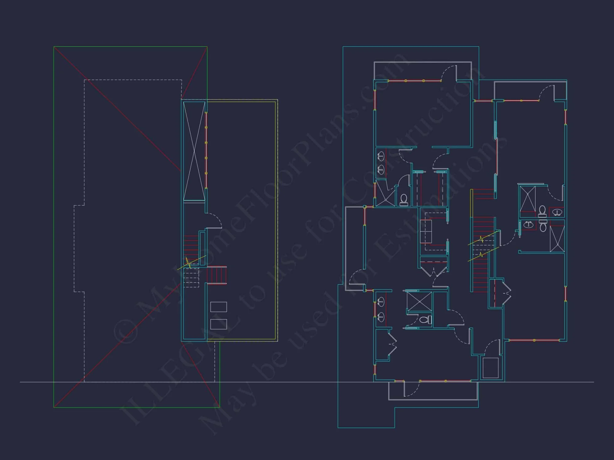 Modern Beach house Plan with Stunning CAD Designs