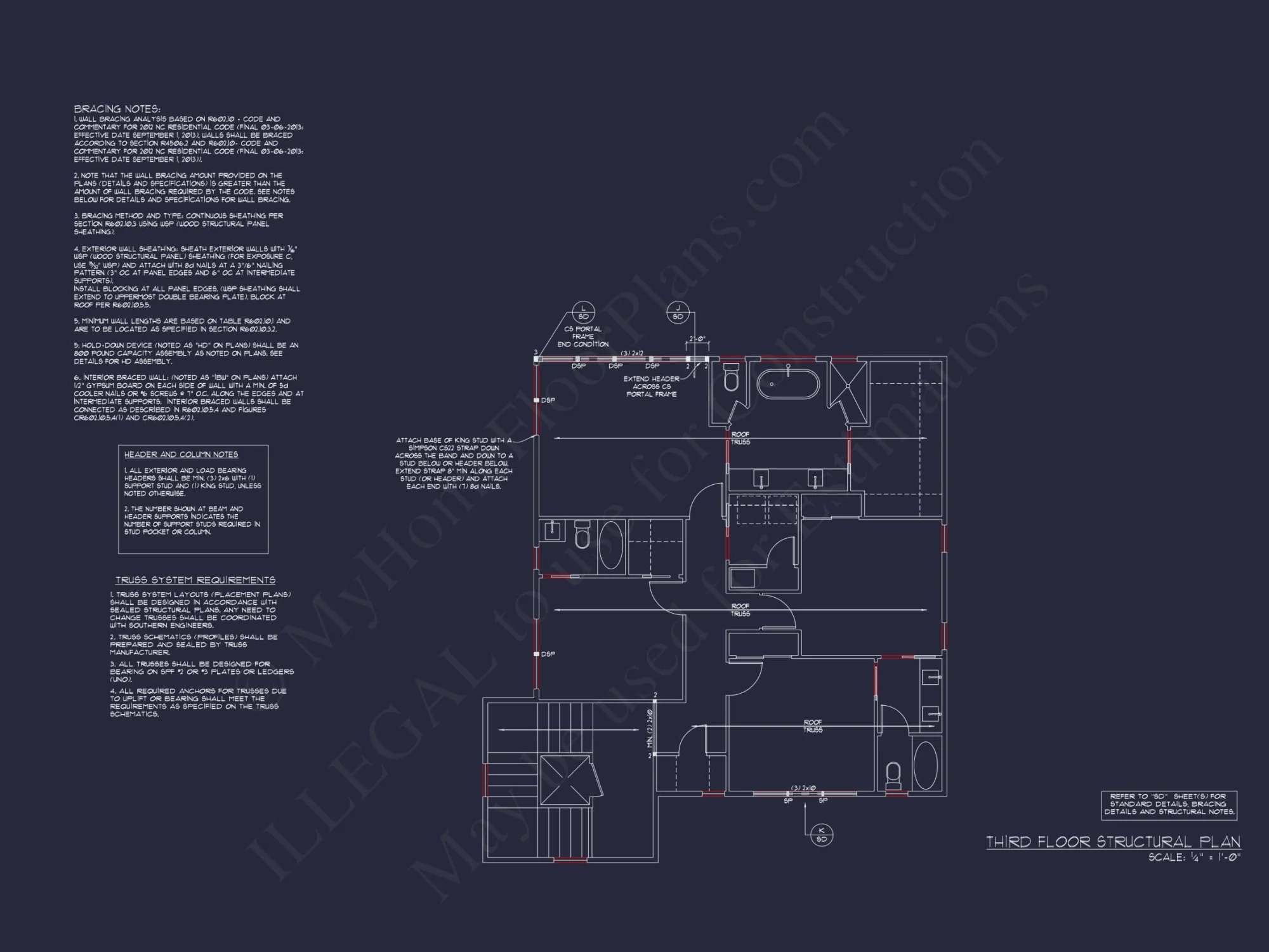 Modern house Designs: 3-Story Floor Plan with CAD Blueprint