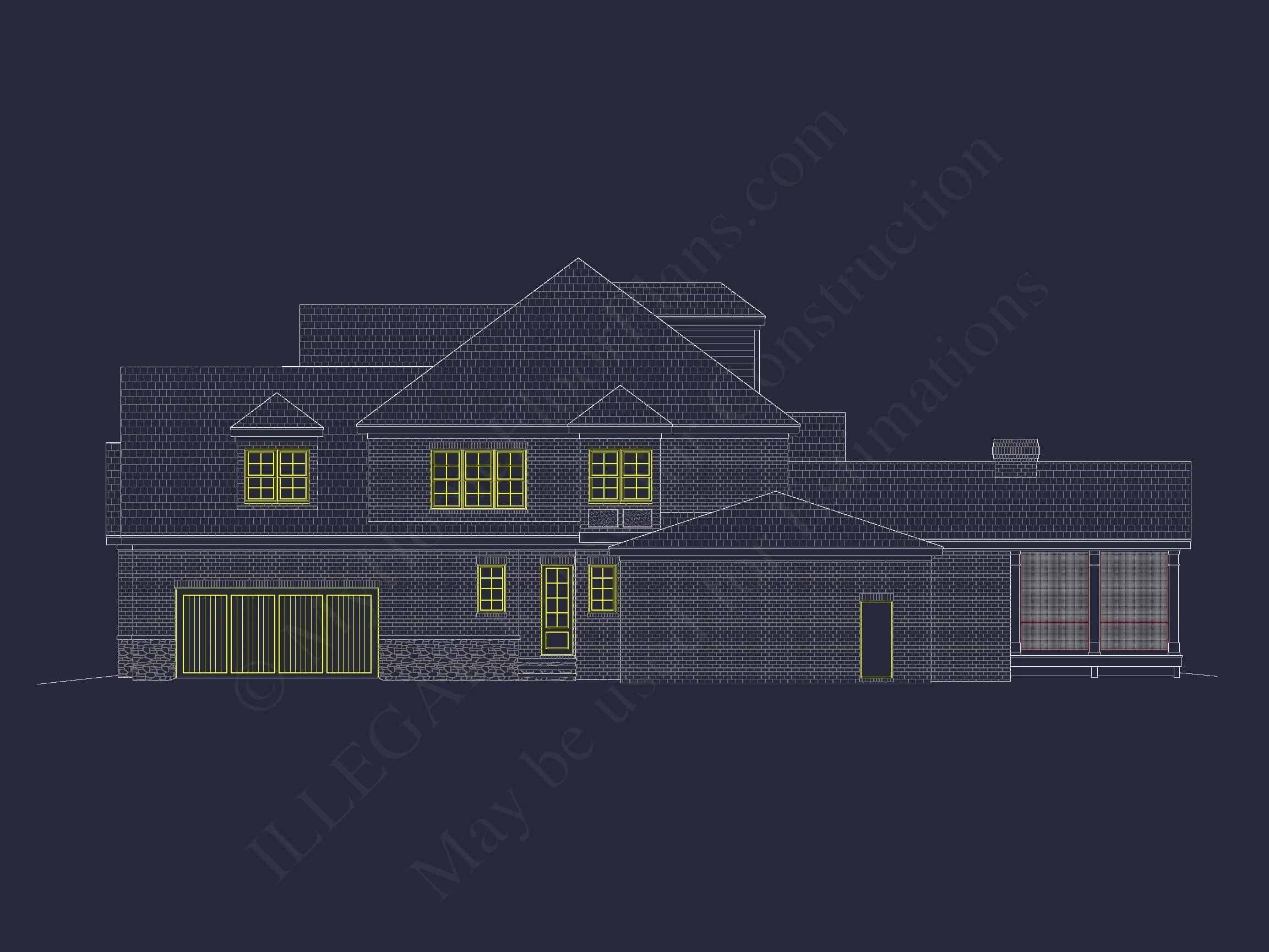14-1468 HOUSE PLAN - Elegant House Floor Plan: Architectural Designs with CAD Blueprint 5 Elegant house Floor Plan: Architectural Designs with CAD Blueprint
