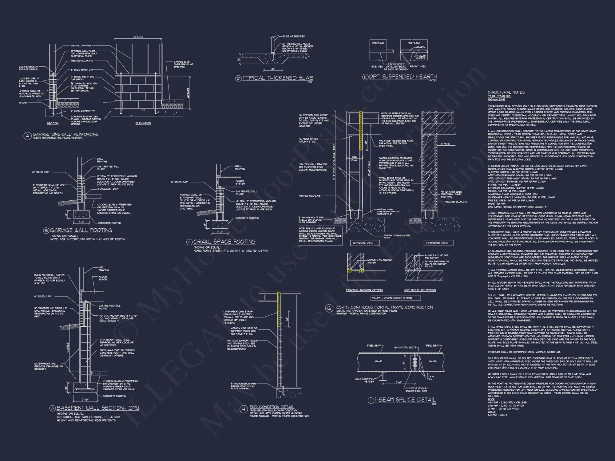 house Design and Blueprint for Unique 3-Story Colonial Revival