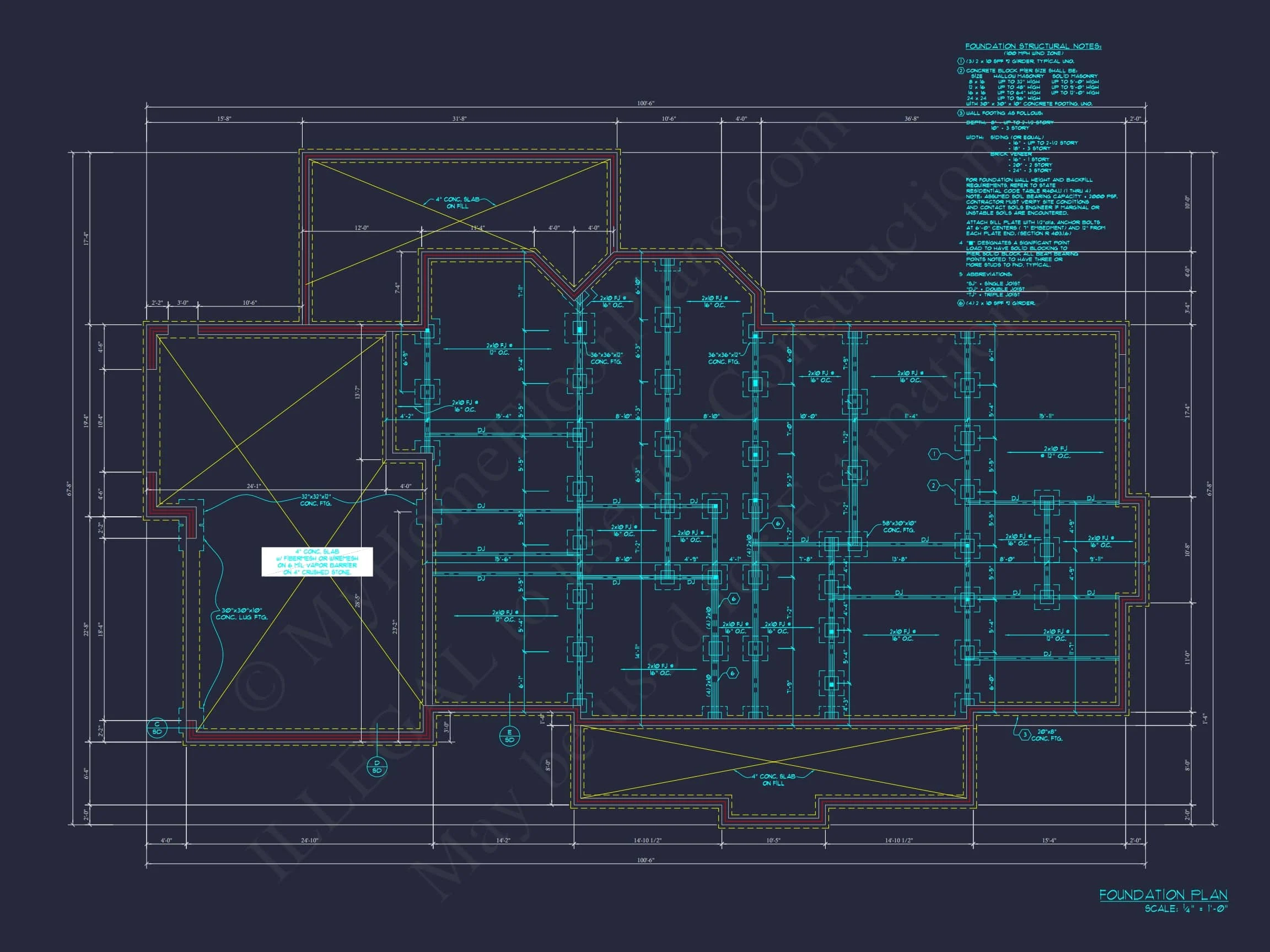 14-1455 HOUSE PLAN - Elegant House Floor Plan with 4 Bedrooms: CAD Designs & Blueprints 8 Elegant house Floor Plan with 4 Bedrooms: CAD Designs & Blueprints