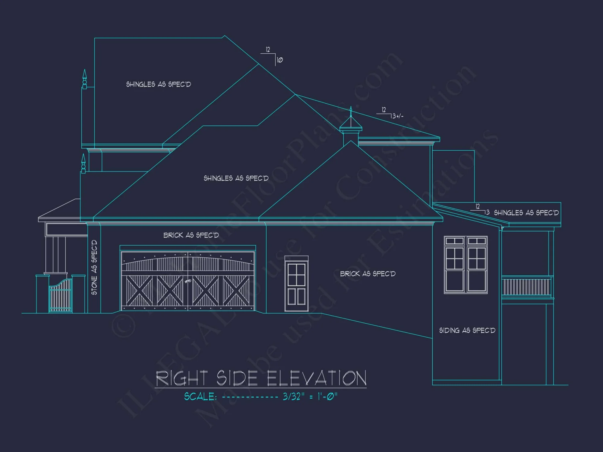 Luxury house Plan with Open Floor, CAD Architecture Designs