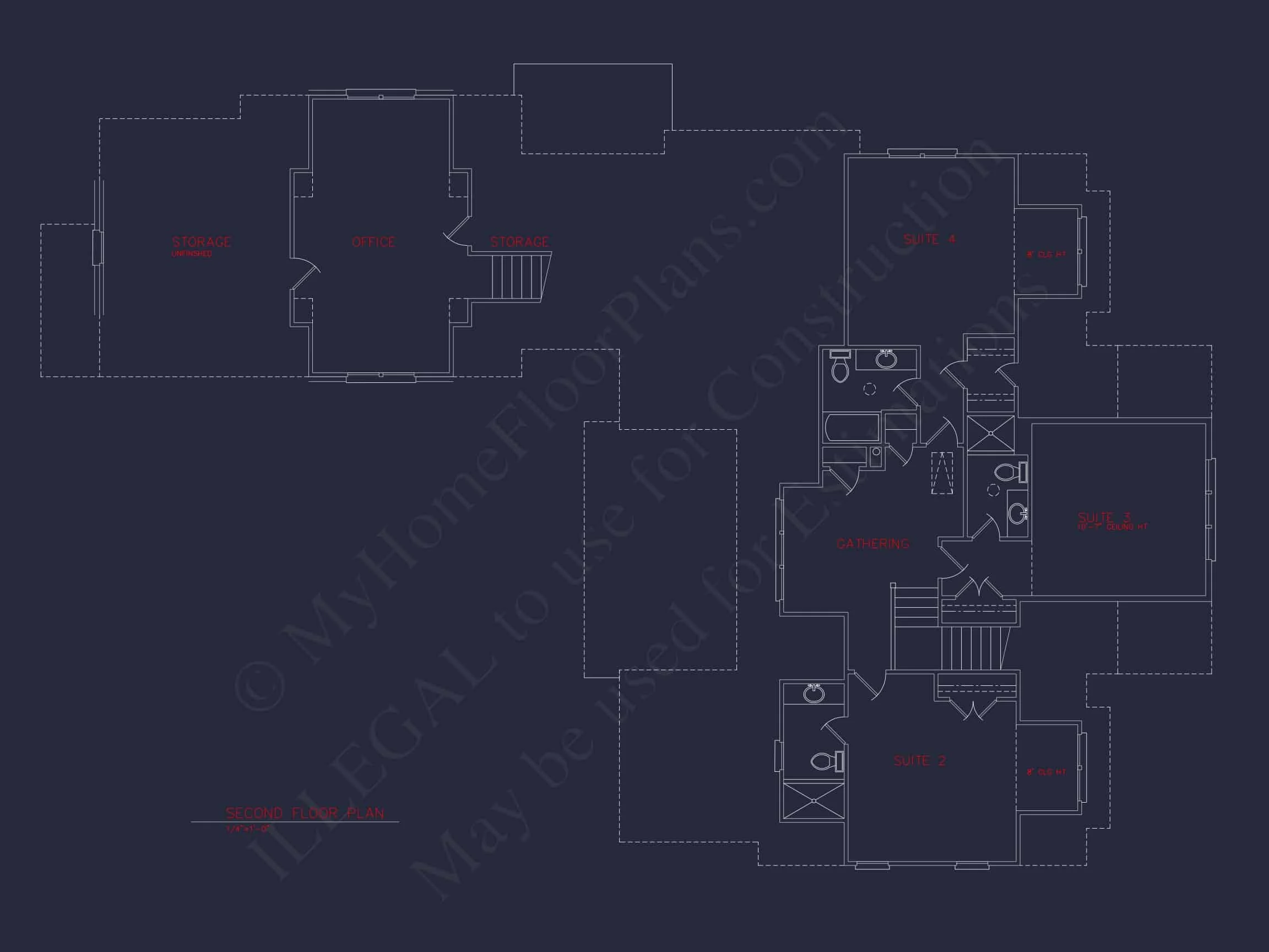 14-1085 HOUSE PLAN - Craftsman House Floor Plan: 5-Bed, 4-Bath, 3-Car Garage 6 Craftsman house Floor Plan: 5-Bed, 4-Bath, 3-Car Garage