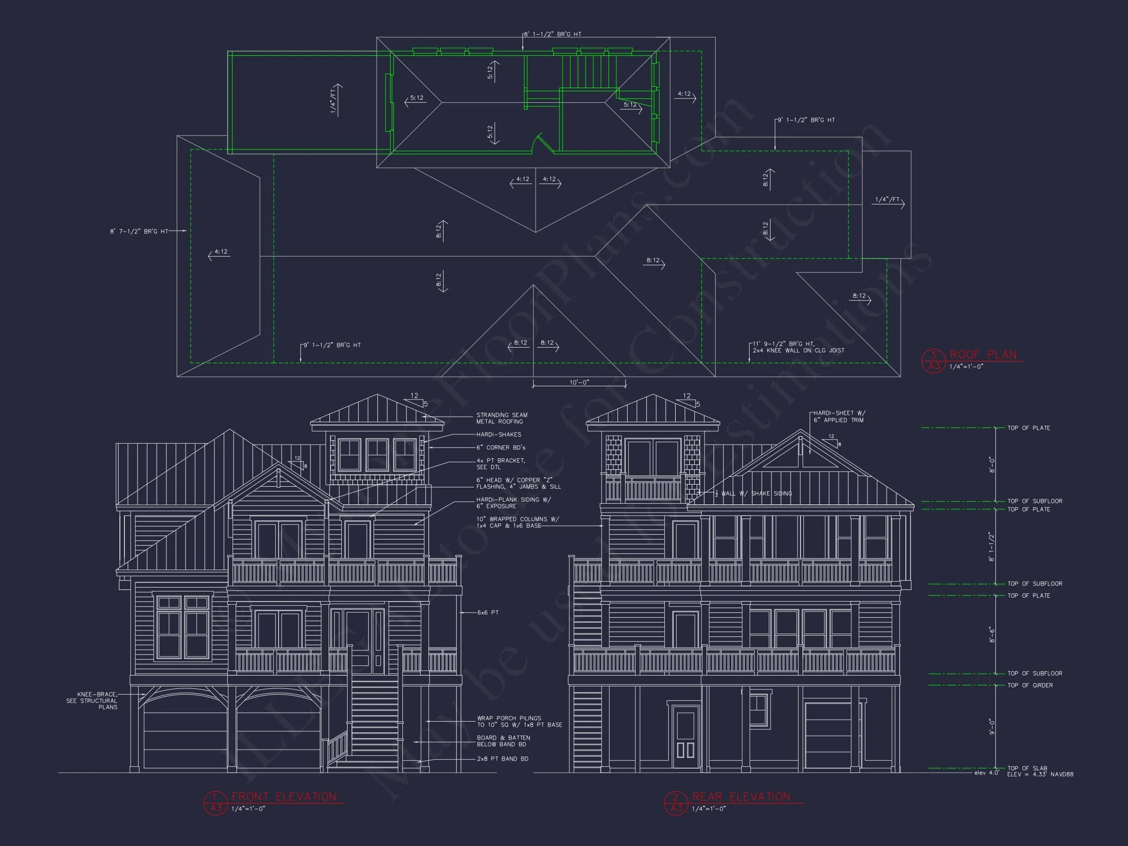 13-MANN HOUSE PLAN - Unique Beach House Floor Plan with 3 Floors & 5 Bedrooms 2 Unique Beach house Floor Plan with 3 Floors & 5 Bedrooms