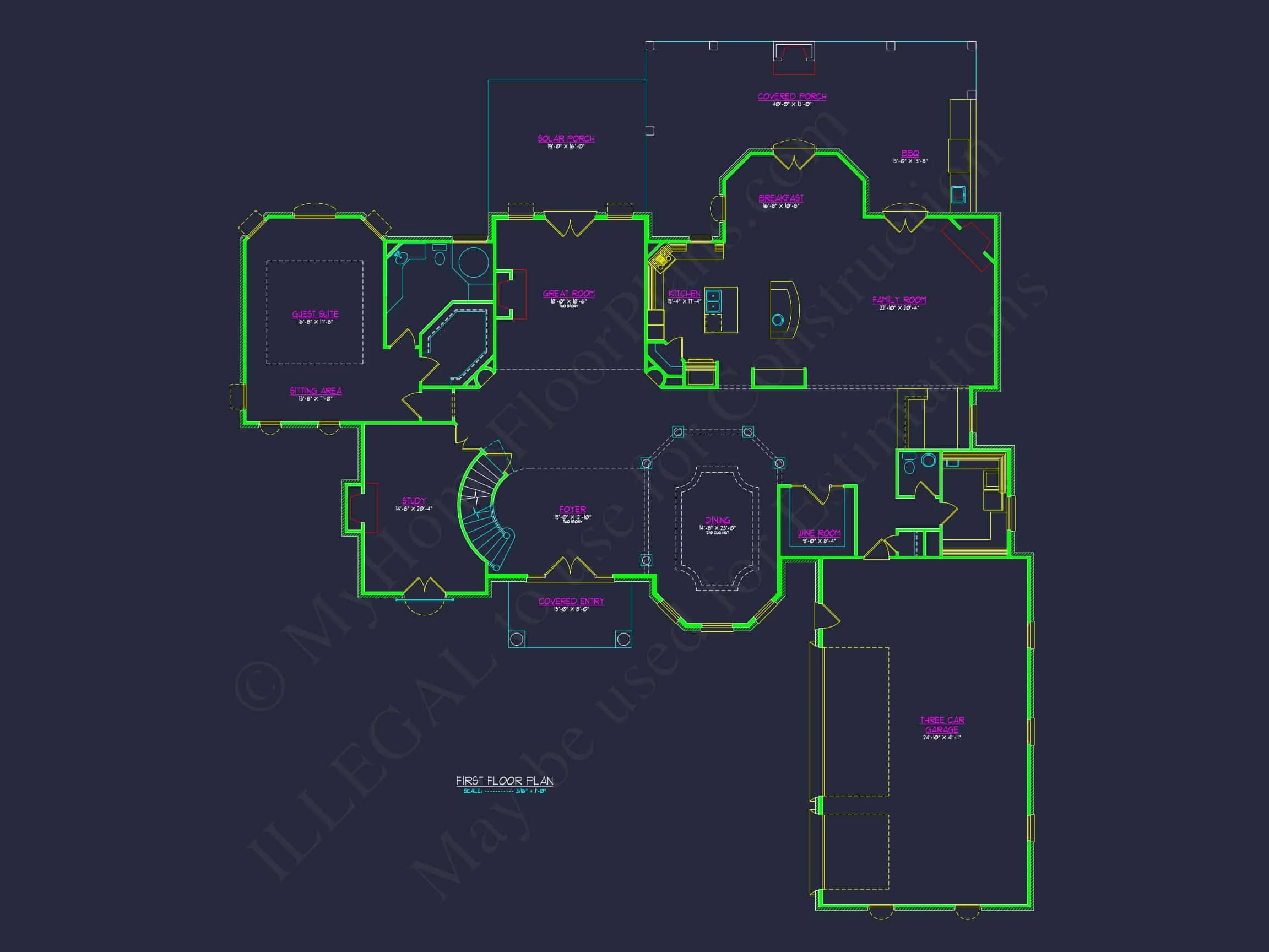 13-COLTON HOUSE PLAN - Elegant CAD House Plans: 2-Story 5-Bedroom Luxury Blueprint 5 Elegant CAD house Plans: 2-Story 5-Bedroom Luxury Blueprint