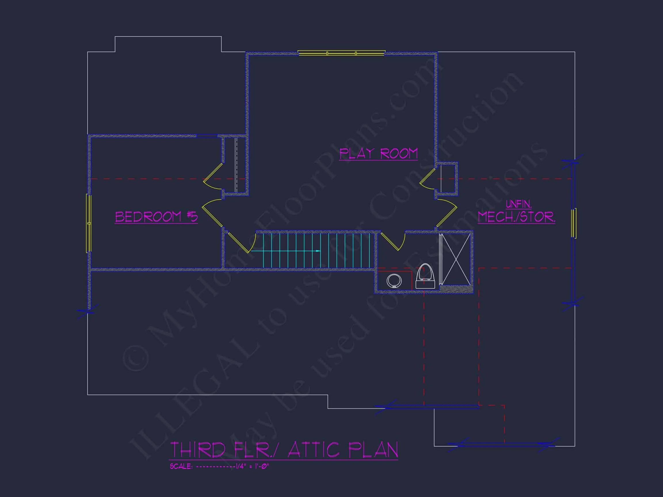 13-1849 HOUSE PLAN - Modern Craftsman House Plan with Spacious 3-Story Design 8 Modern Craftsman house Plan with Spacious 3-Story Design