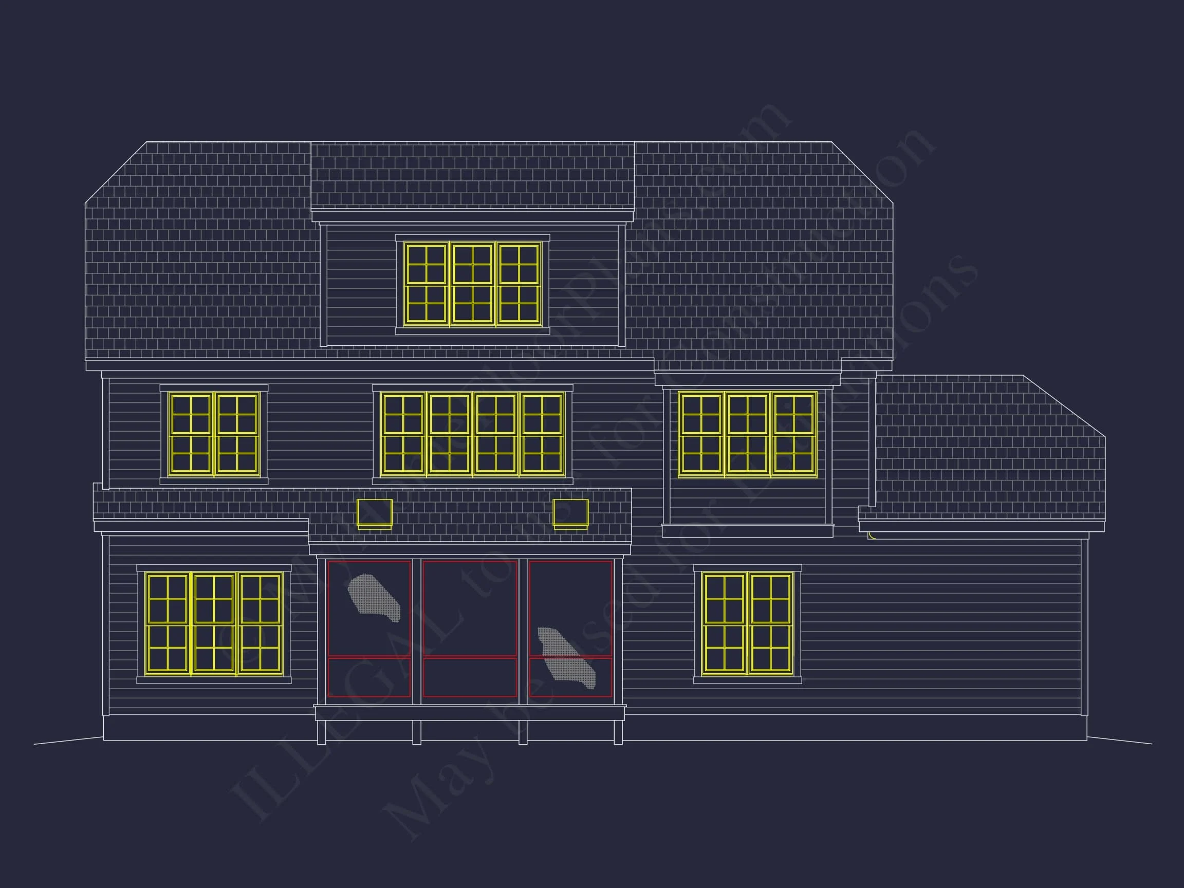 13-1849 HOUSE PLAN - Modern Craftsman House Plan with Spacious 3-Story Design 3 Modern Craftsman house Plan with Spacious 3-Story Design