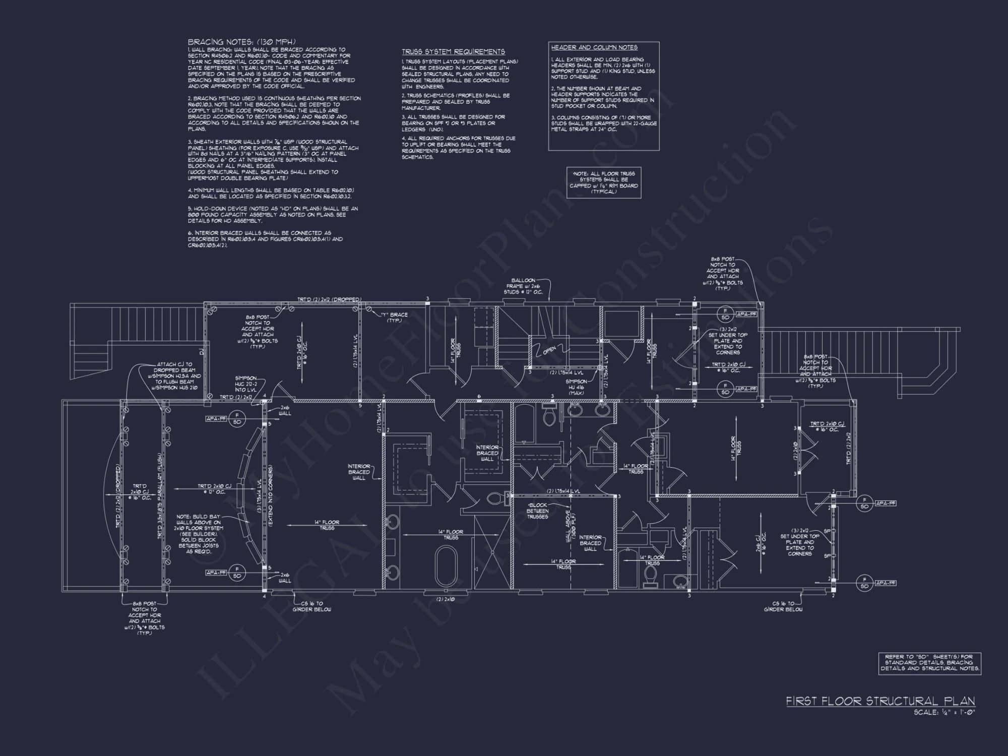 Coastal house Plan with CAD Floor Designs and Blueprint