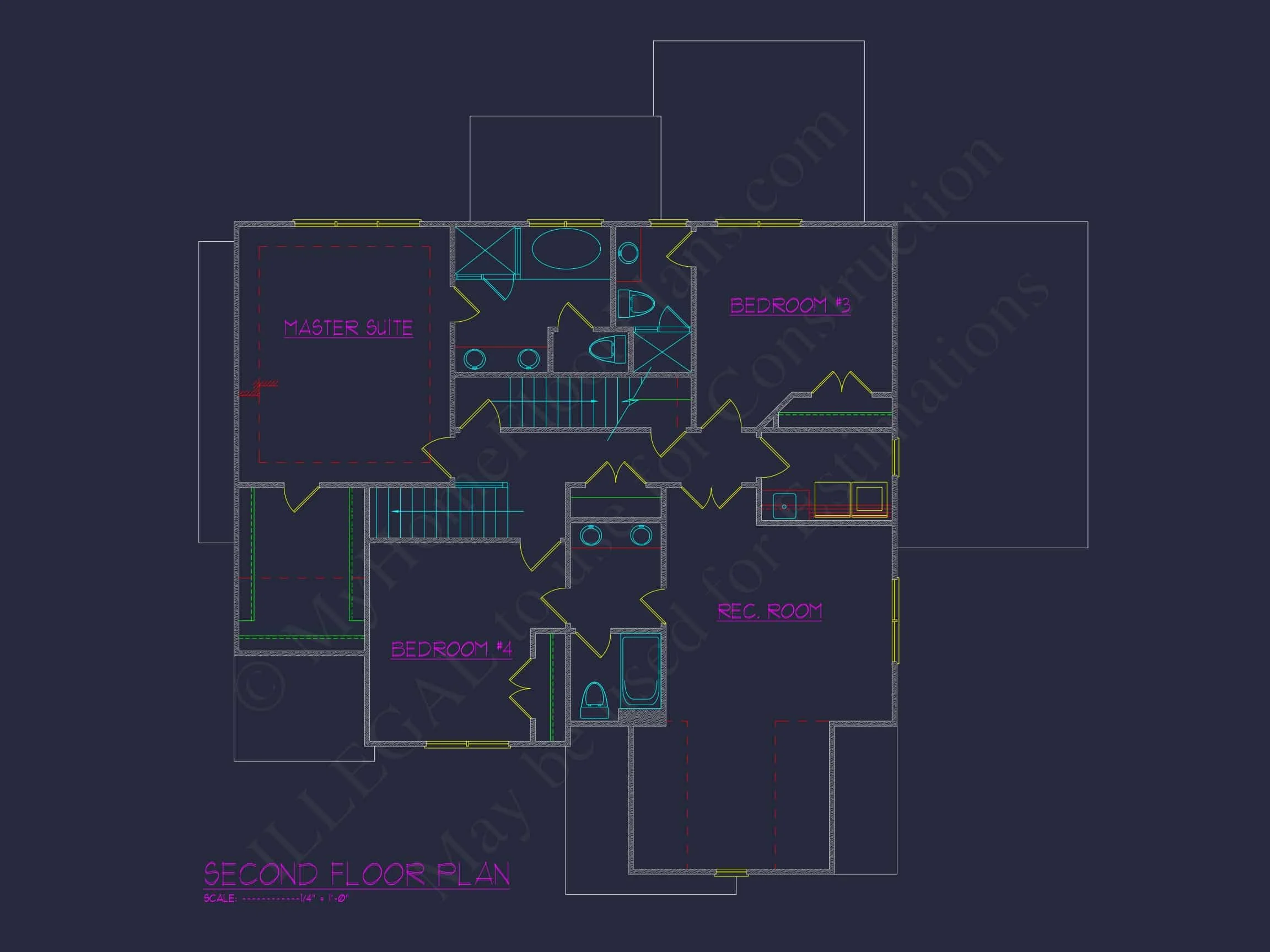 13-1456 HOUSE PLAN - 4-Bed, 5-Bath, 2869 SF Modern Craftsman House Plan 32 Modern Craftsman house Plan with 3 Floors and Unique Designs