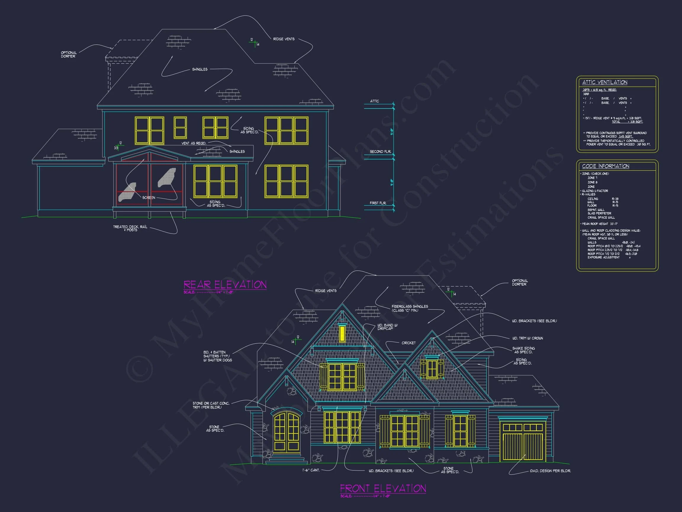 13-1456 HOUSE PLAN - 4-Bed, 5-Bath, 2869 SF Modern Craftsman House Plan 29 Modern Craftsman house Plan with 3 Floors and Unique Designs