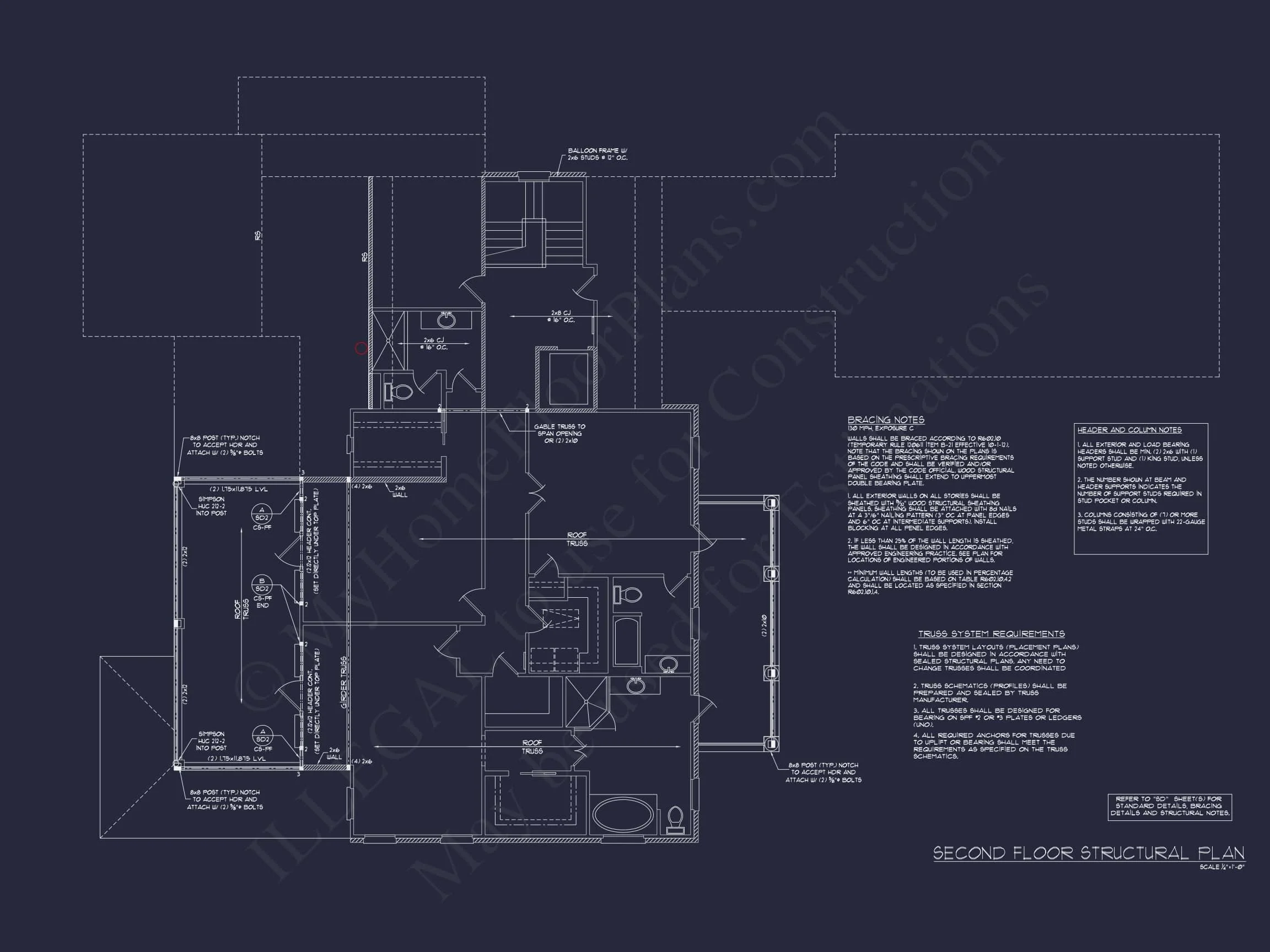 12-2973 HOUSE PLAN - 4-Bed, 5-Bath, 5912 SF Georgian Colonial House Plan 26 Luxury house Plan with 3 Floors, CAD Blueprints, and Classic Designs