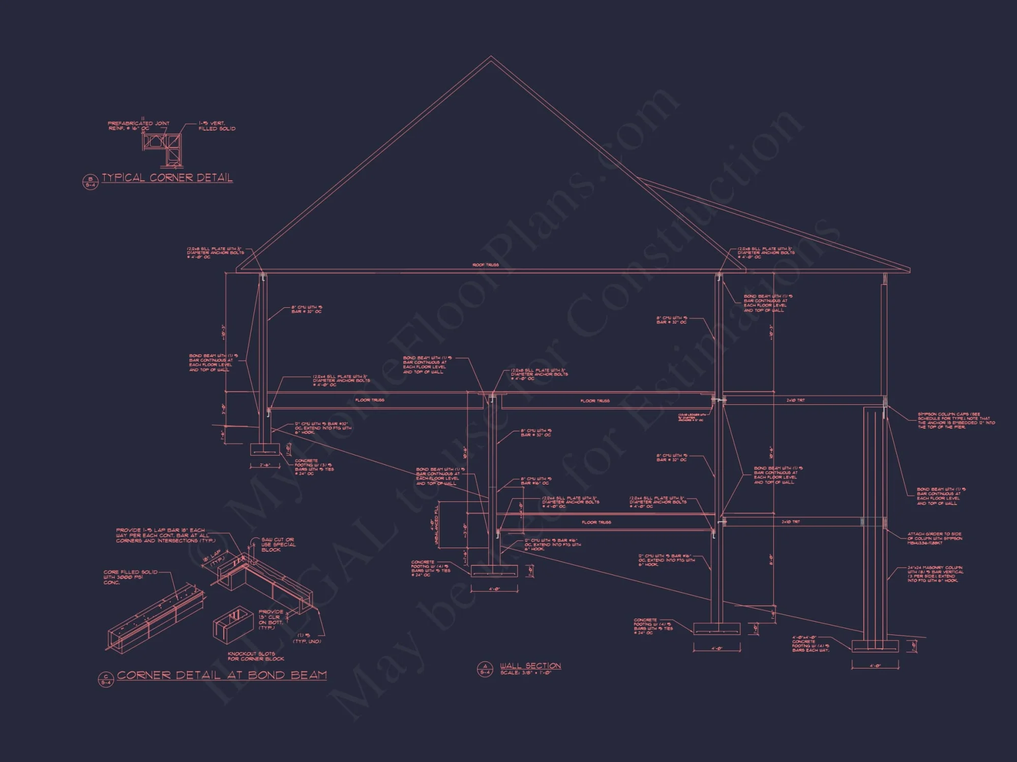 Elegant house Floor Plan in CAD with Blueprint Designs