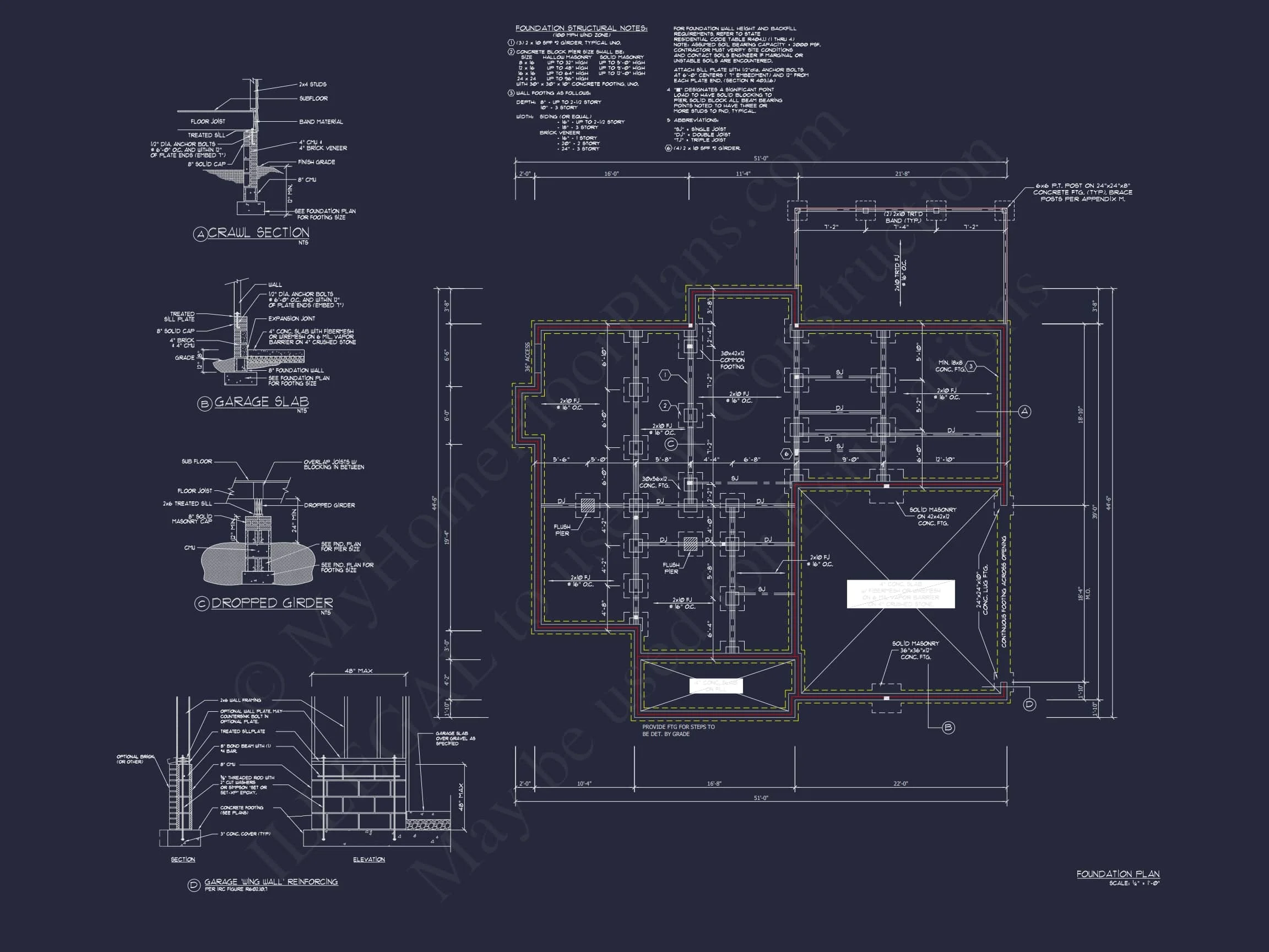 12-2581 HOUSE PLAN - Traditional Colonial 3-Bedroom House Floor Plan & Blueprint 9 Traditional Colonial 3-Bedroom house Floor Plan & Blueprint