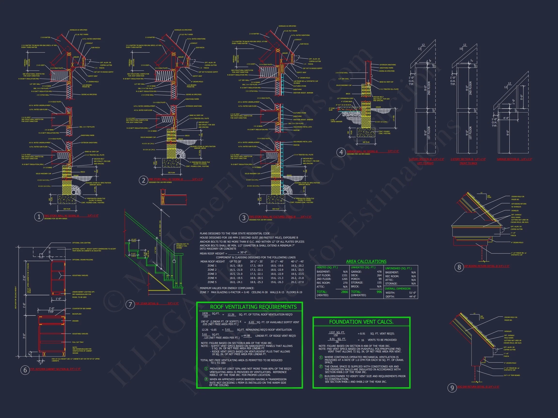 12-2581 HOUSE PLAN - Traditional Colonial 3-Bedroom House Floor Plan & Blueprint 8 Traditional Colonial 3-Bedroom house Floor Plan & Blueprint