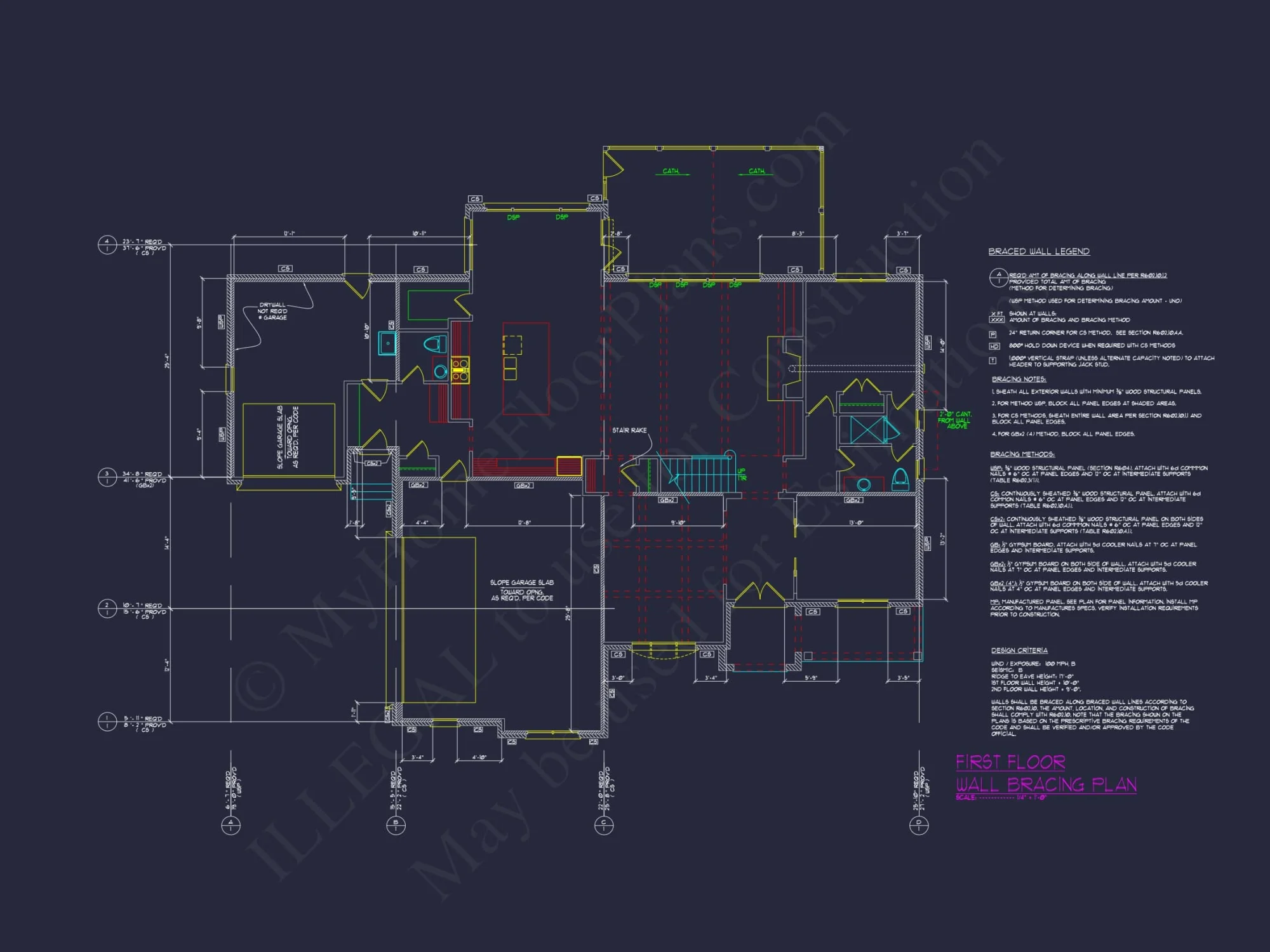 Elegant house Plan with 3 Floors, CAD Blueprints & Design